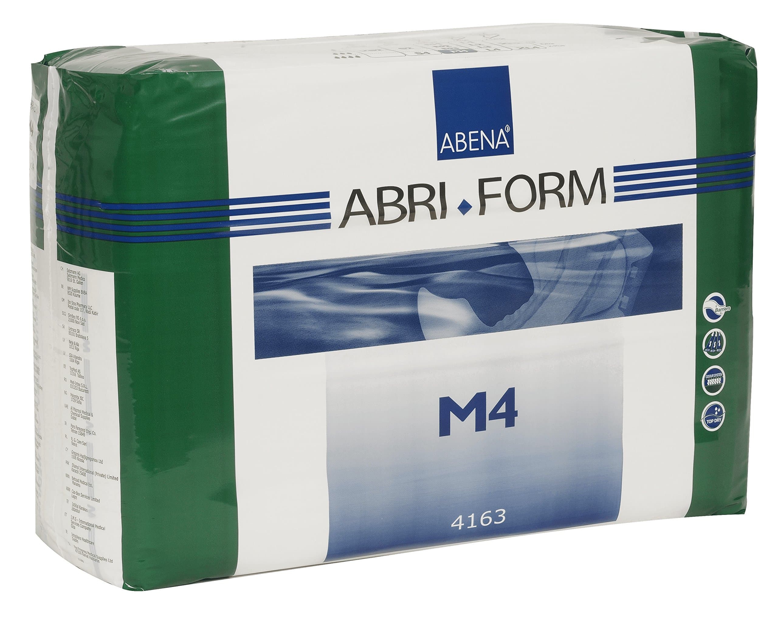 Abena Abri-Form Comfort Briefs, Medium, M4, White Medium, 14 Count