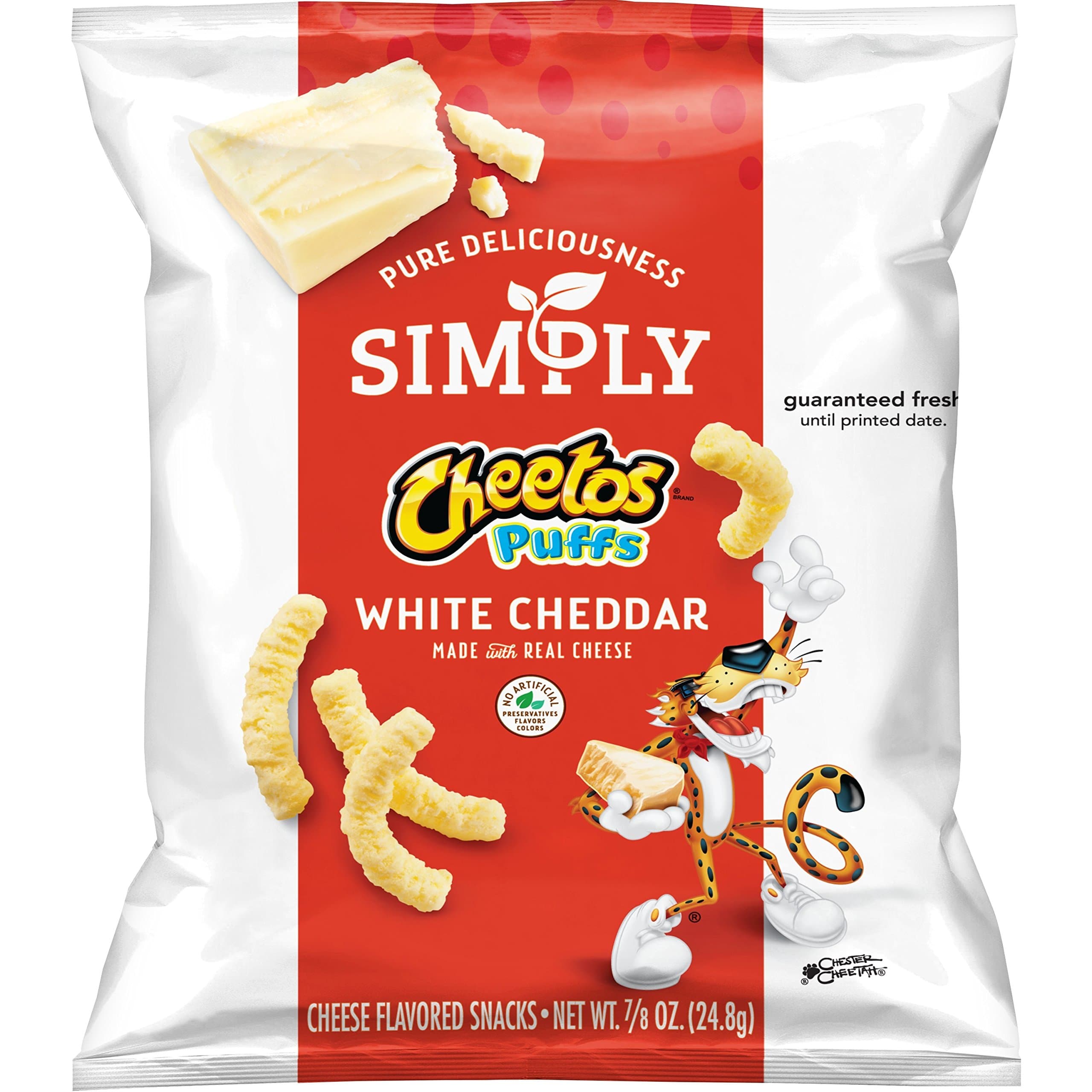 Cheetos Puffs White Cheddar Cheese Flavored Snacks, 10 Count