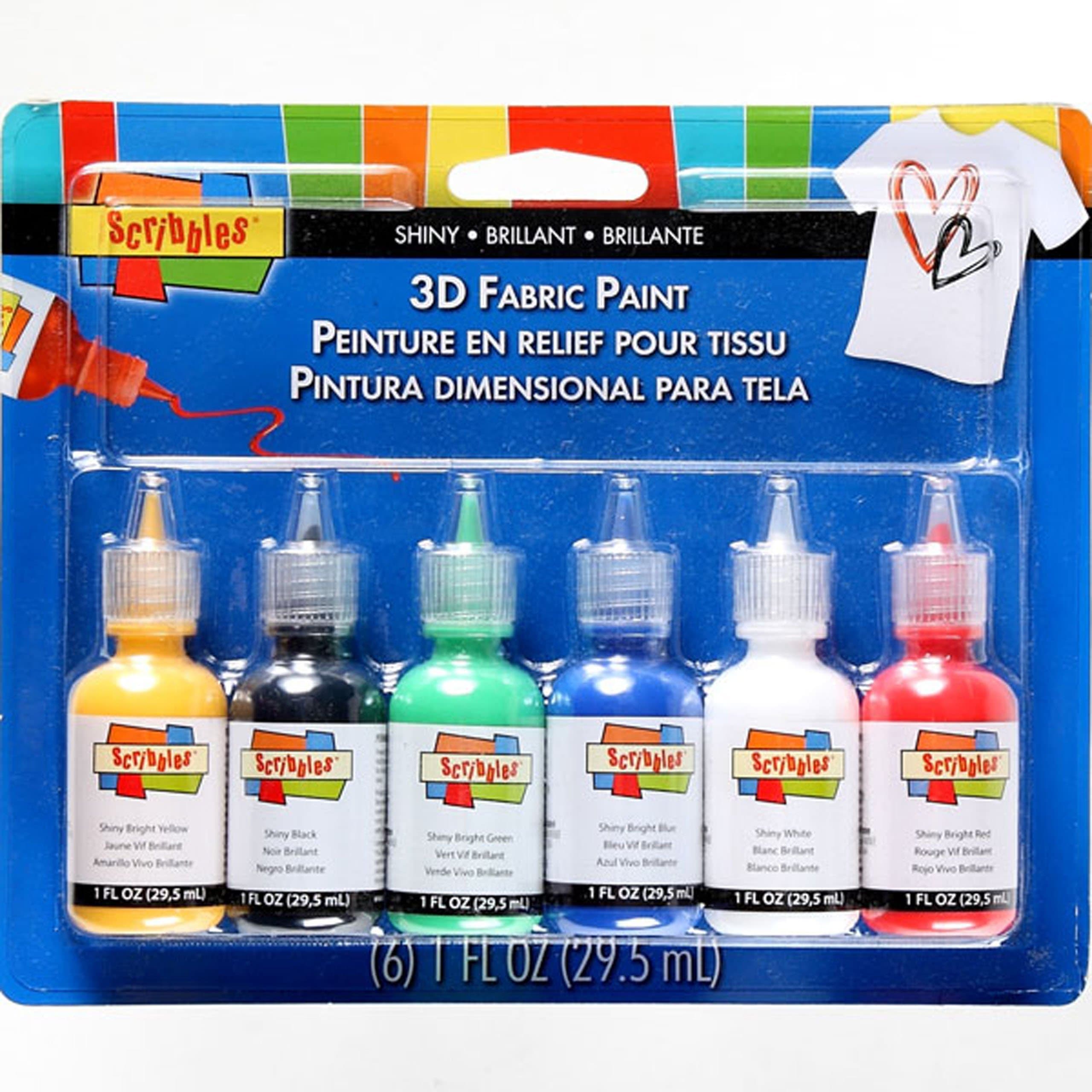 ScribblesFabric Paint, 6 Fl Oz (Pack of 1), Shiny