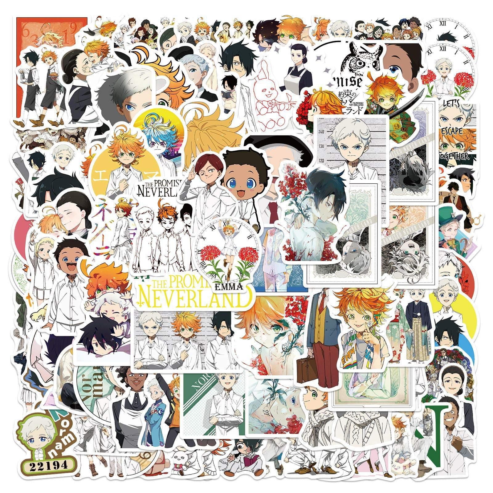 The Promised Neverland Stickers, 100PCS