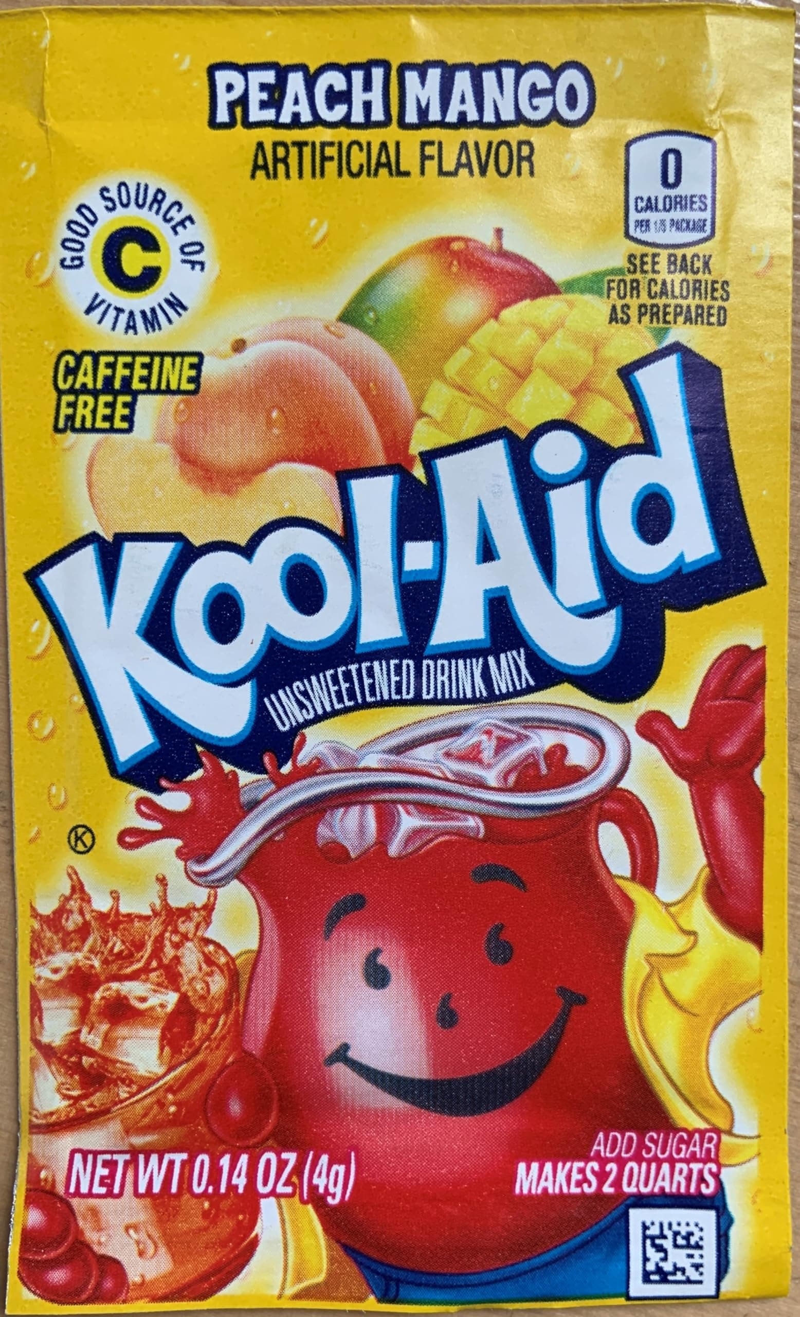 Kool Aid Peach Mango Unsweetened Drink Mix 4g | Pack Of 6