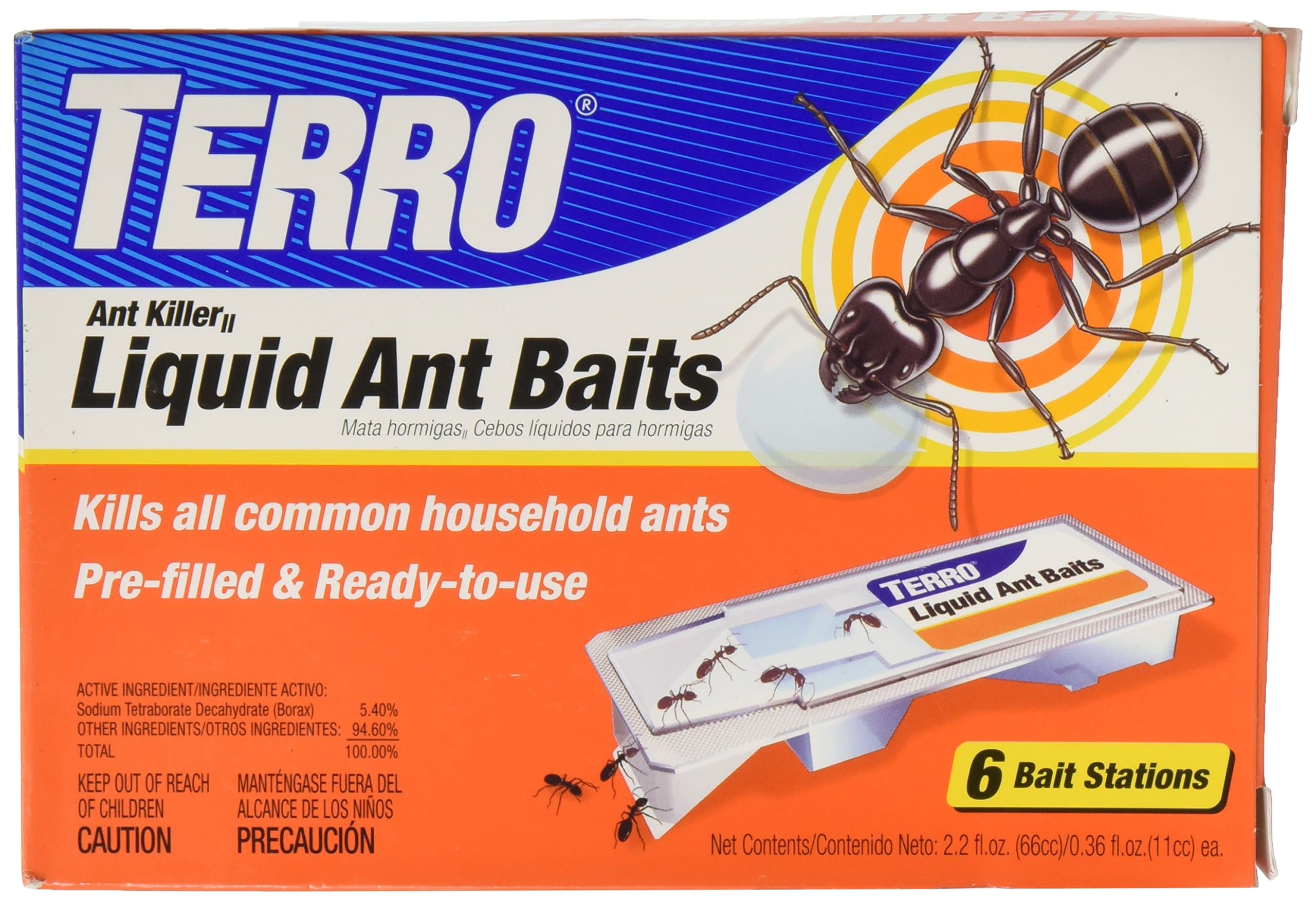 Liquid Ant Killer Baits(6 Bait Stations Net Contents 2.2fl.oz/0.36fl.oz)