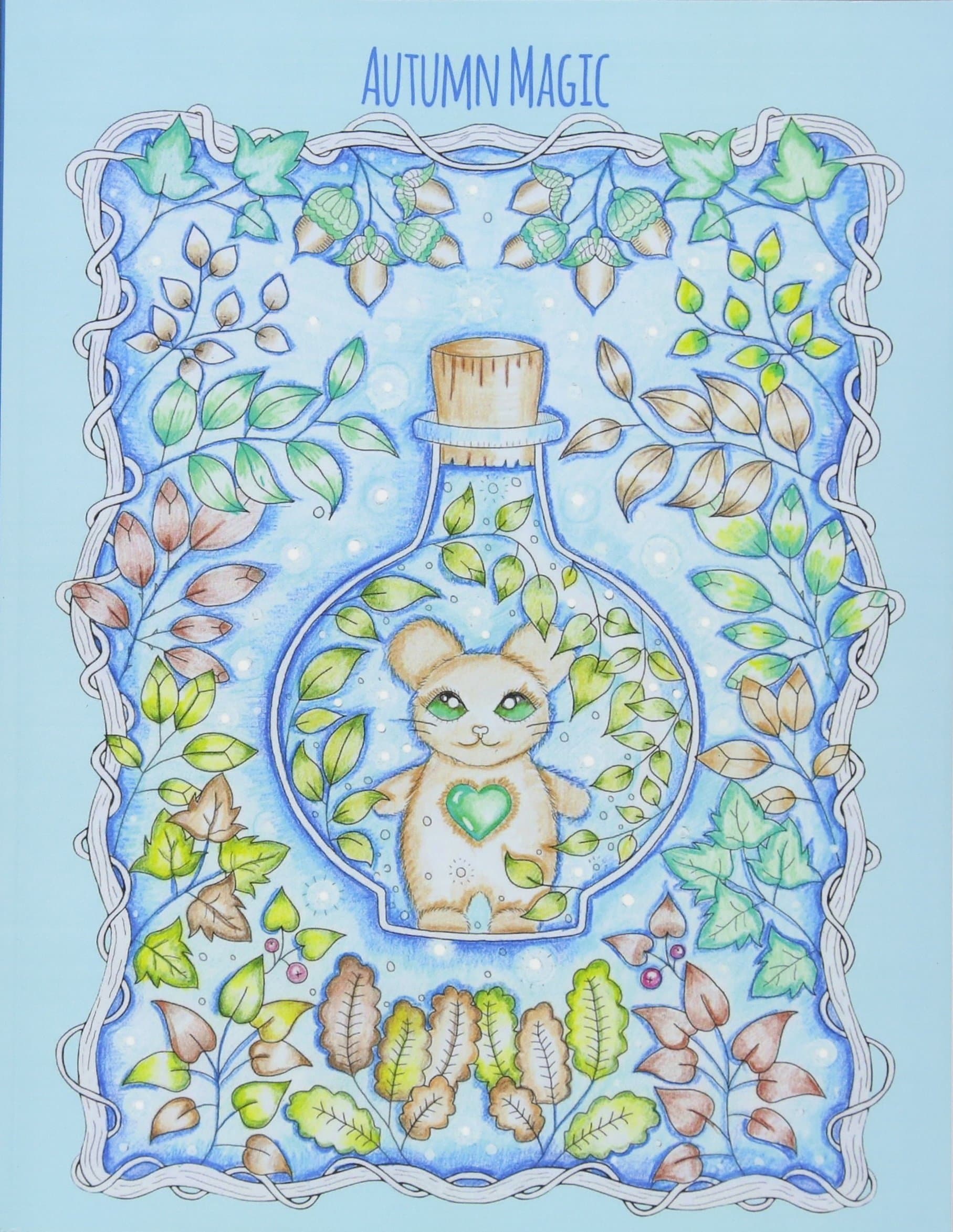 Autumn Magic: A beautiful fall coloring book Paperback – September 6, 2017