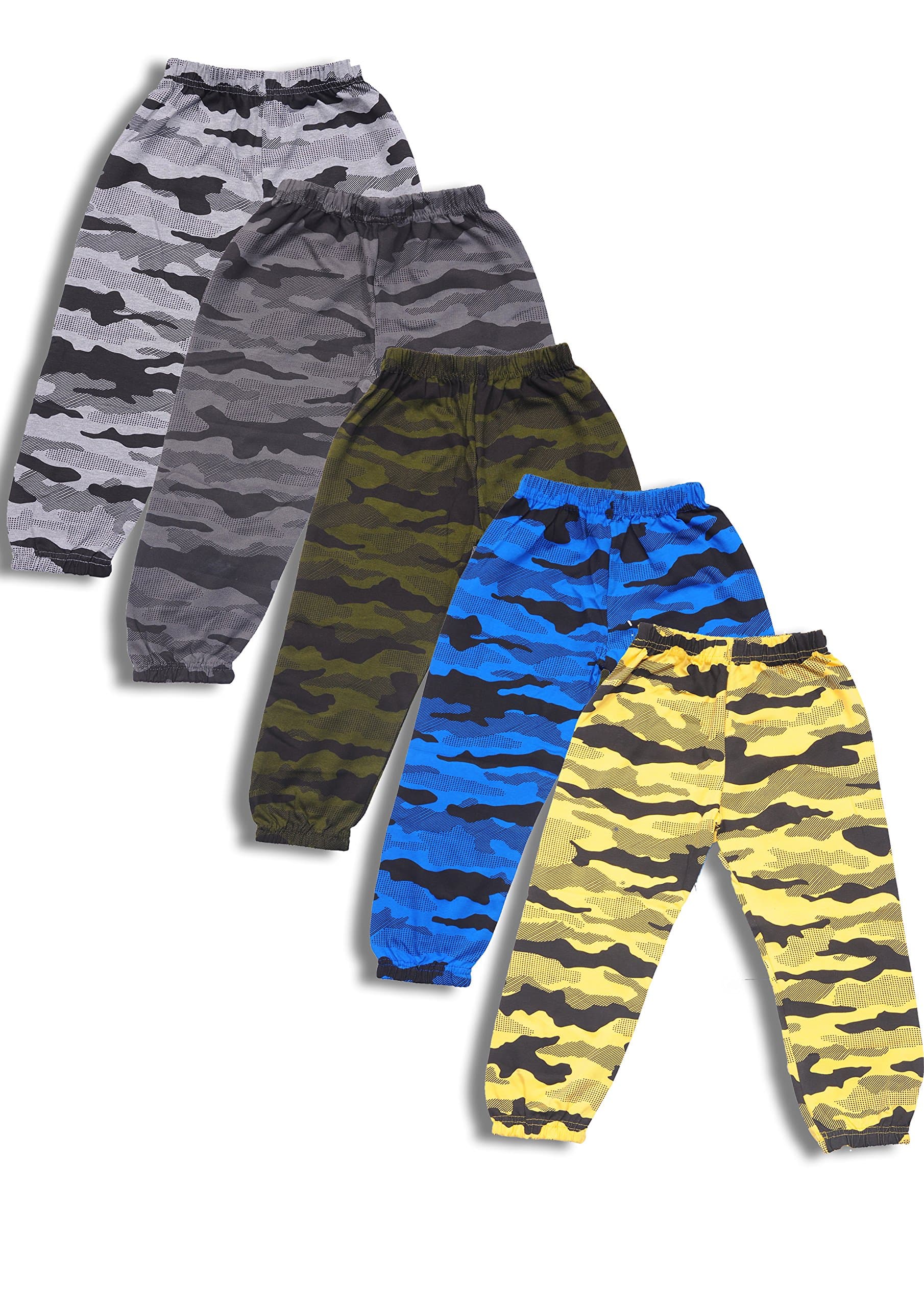 T2F Boys' Loose Fit Trackpants (Pack of 5)