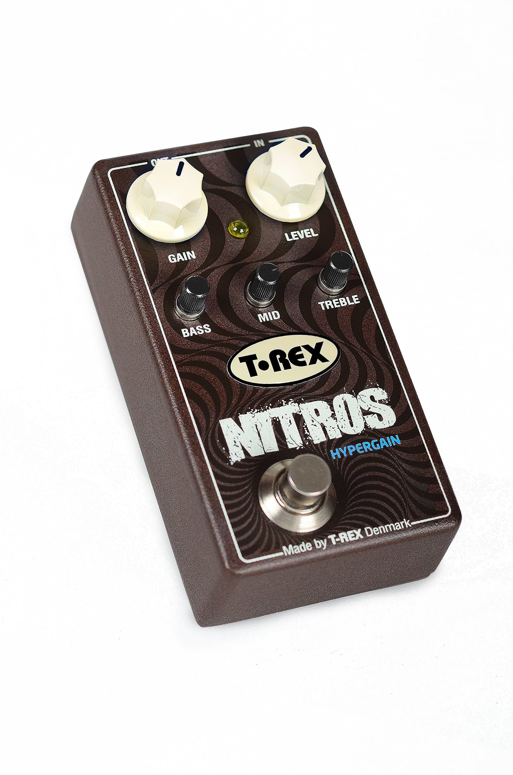 T-Rex Nitros Hyper-Gain Distortion Pedal with 3-Band Active EQ