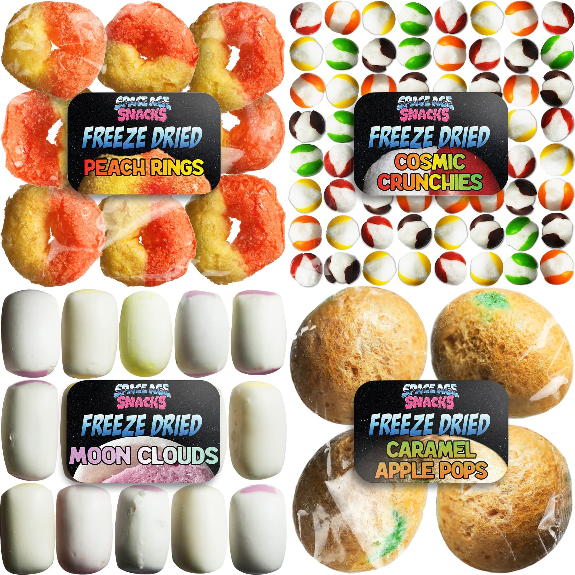 Freeze Dried Candy Sample Pack - Small Variety Pack with 4 Kinds of Freeze Dried Candy
