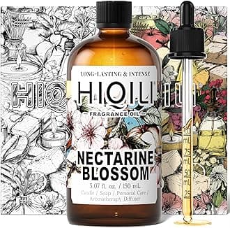 HIQILI Nectarine Blossom Fragrance Oil for Candle & Soap Making, Essential Oil Diffuser Use, Add to Body Lotion, Dryer Balls - 5.07 Fl Oz