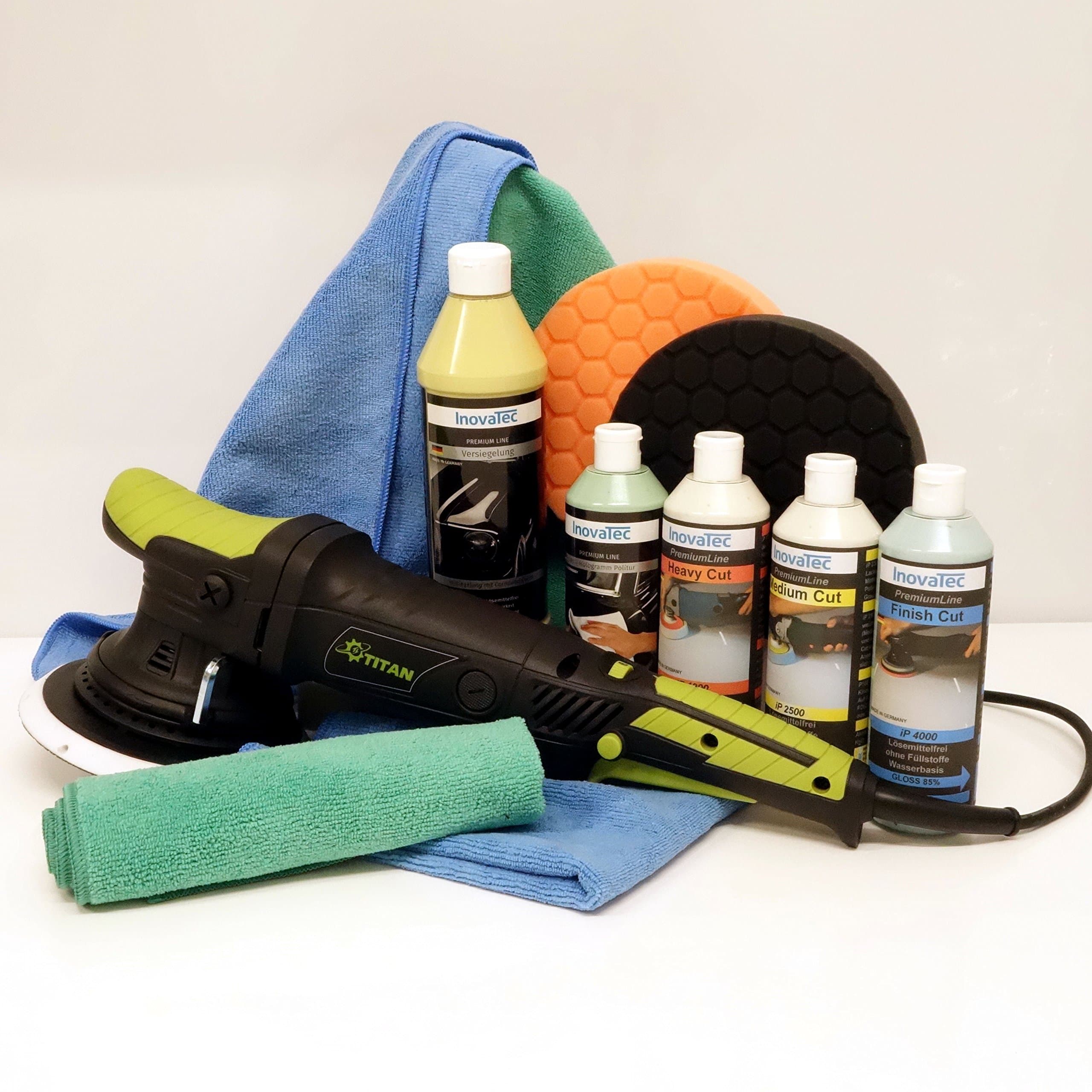 Titan TDA21 Dual Action Eccentric Polishing Machine Set