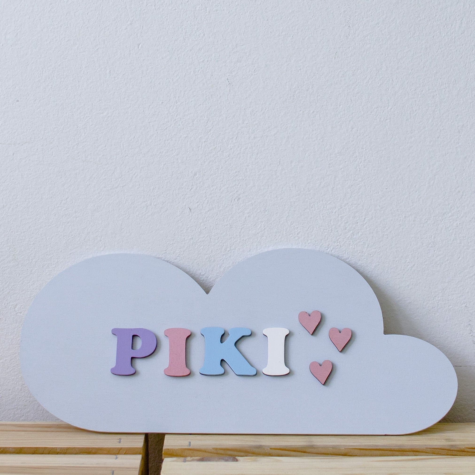 Pastel Cloud - Personalized Name Plate - Baby Shower Gift