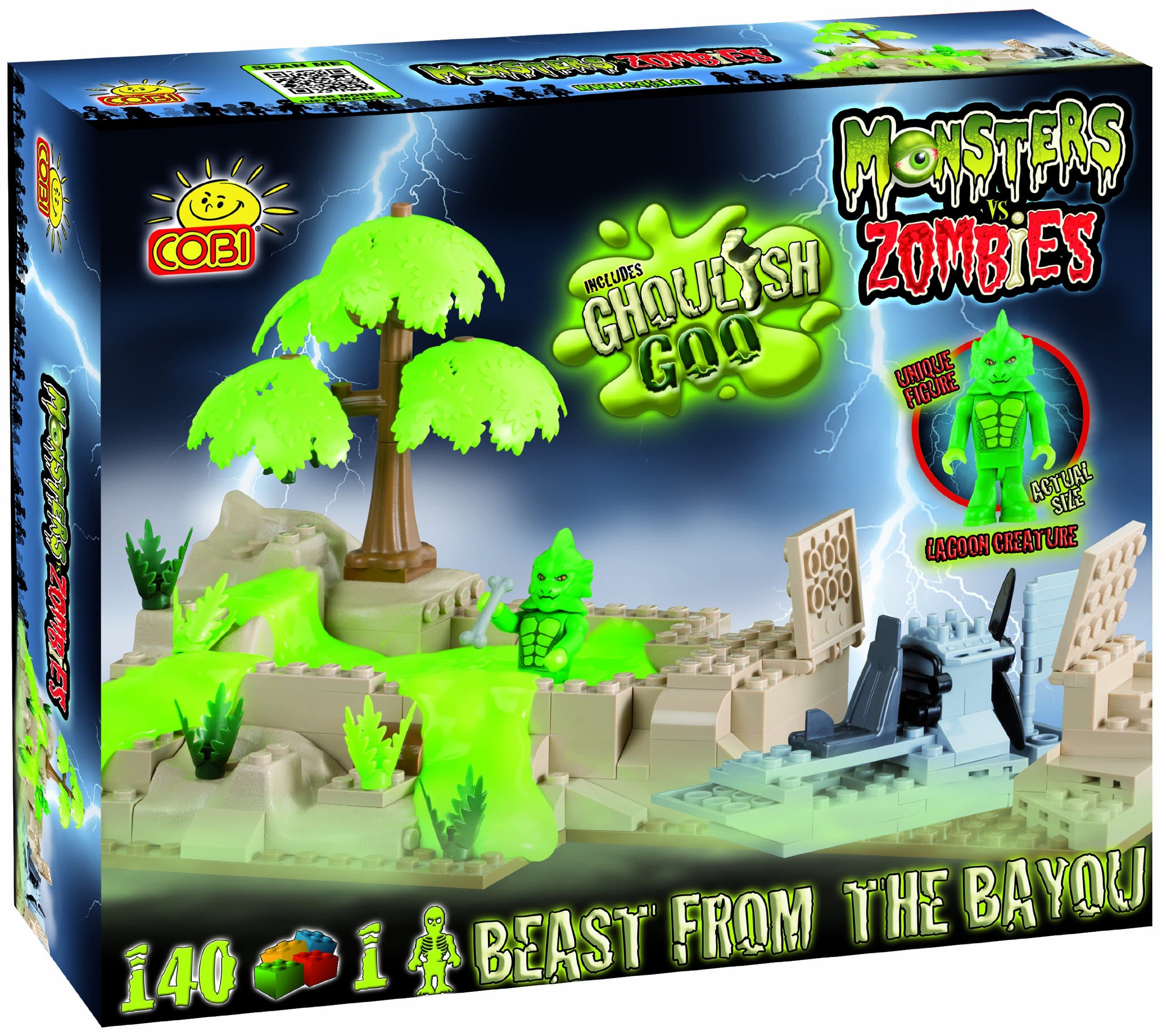Monsters vs Zombies, beast from the bayou, building bricks