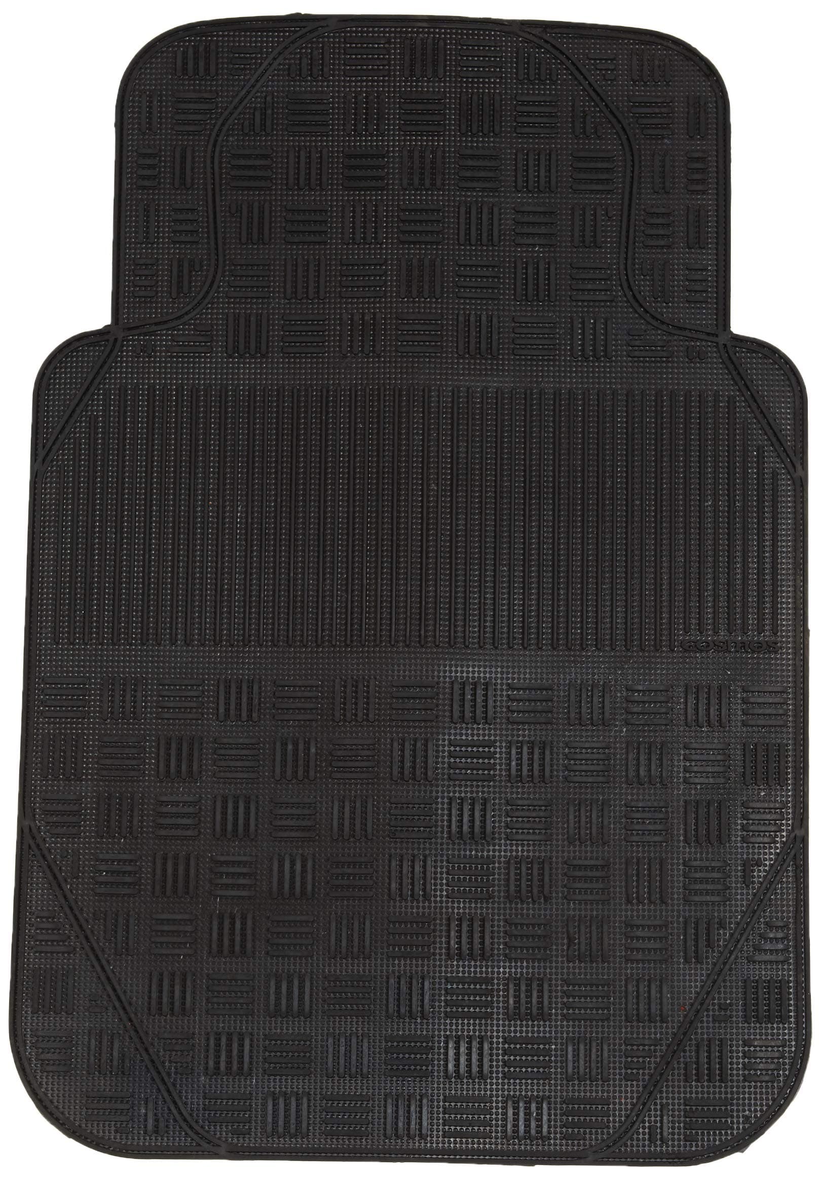 Cosmos 38003 Universal size Van Mate Single Durable Easy clean Trimmable Rubber Floor Mat – Black