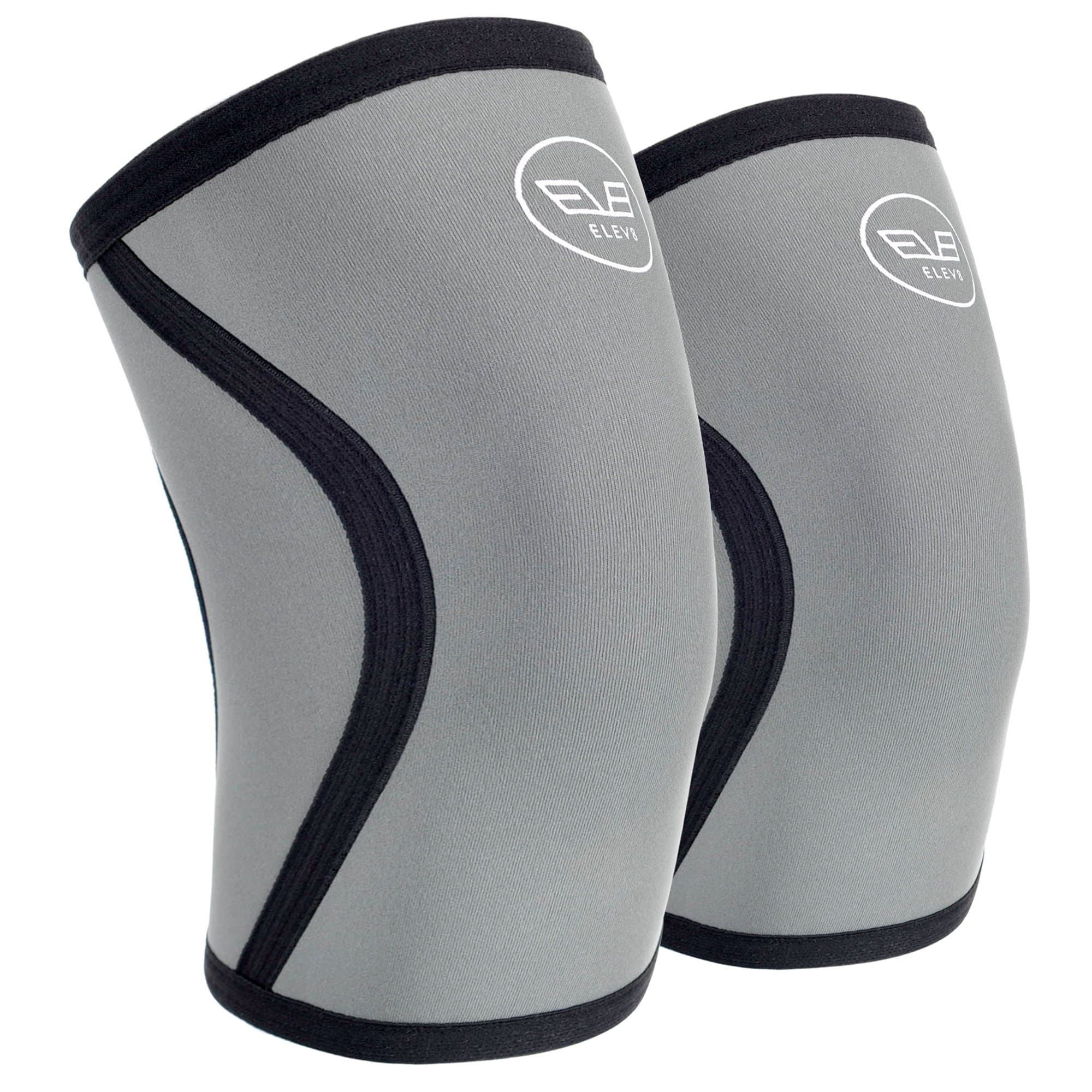ELEV8 Knee Sleeves (1 Pair) 5mm Neoprene Brace for Compression & Support - Powerlifting, Fitness, Squats, Cross Training, Circulation, Arthritis, Joint Pain – Men and Women