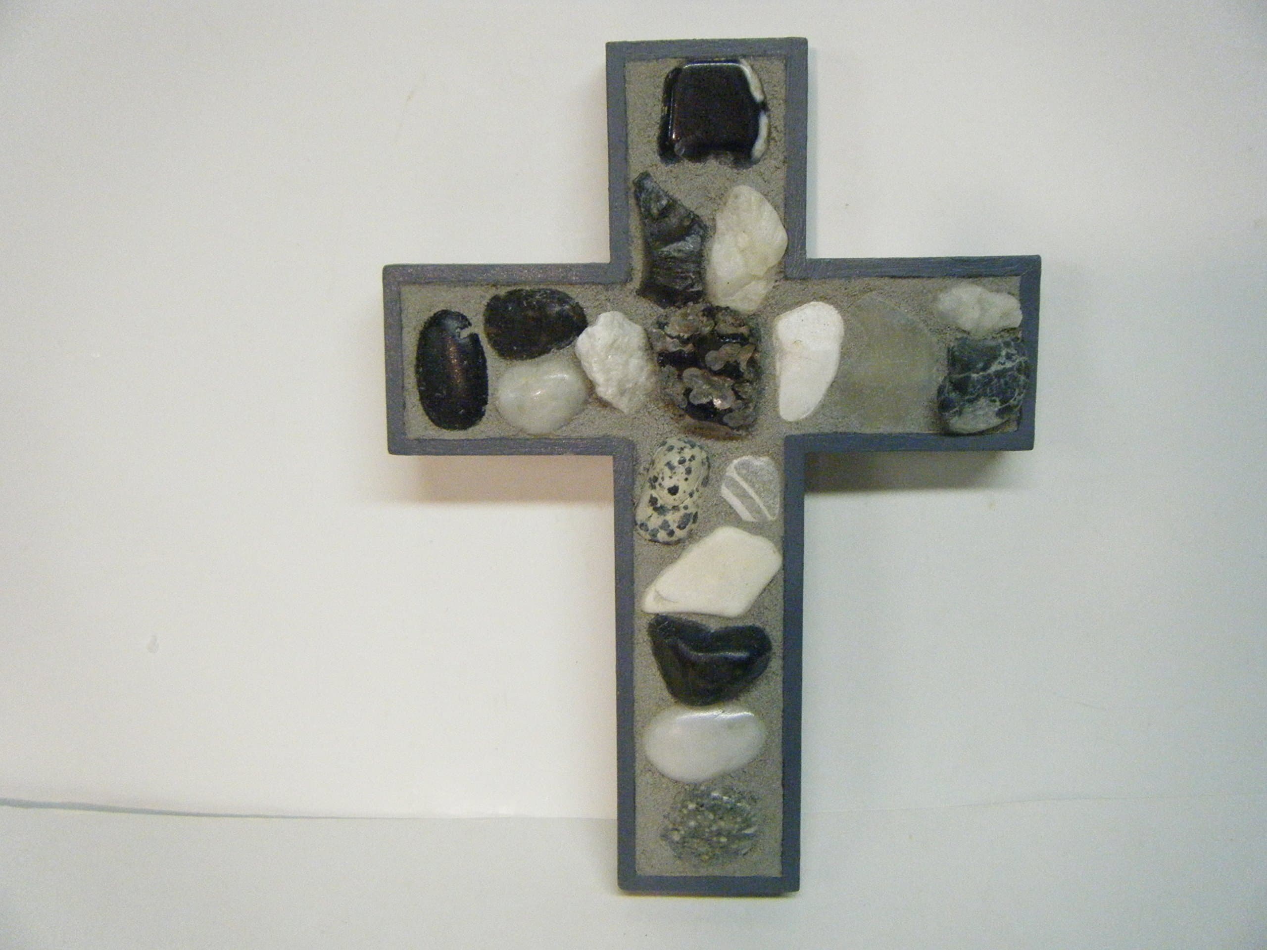 Rock Mosaic Wall Cross