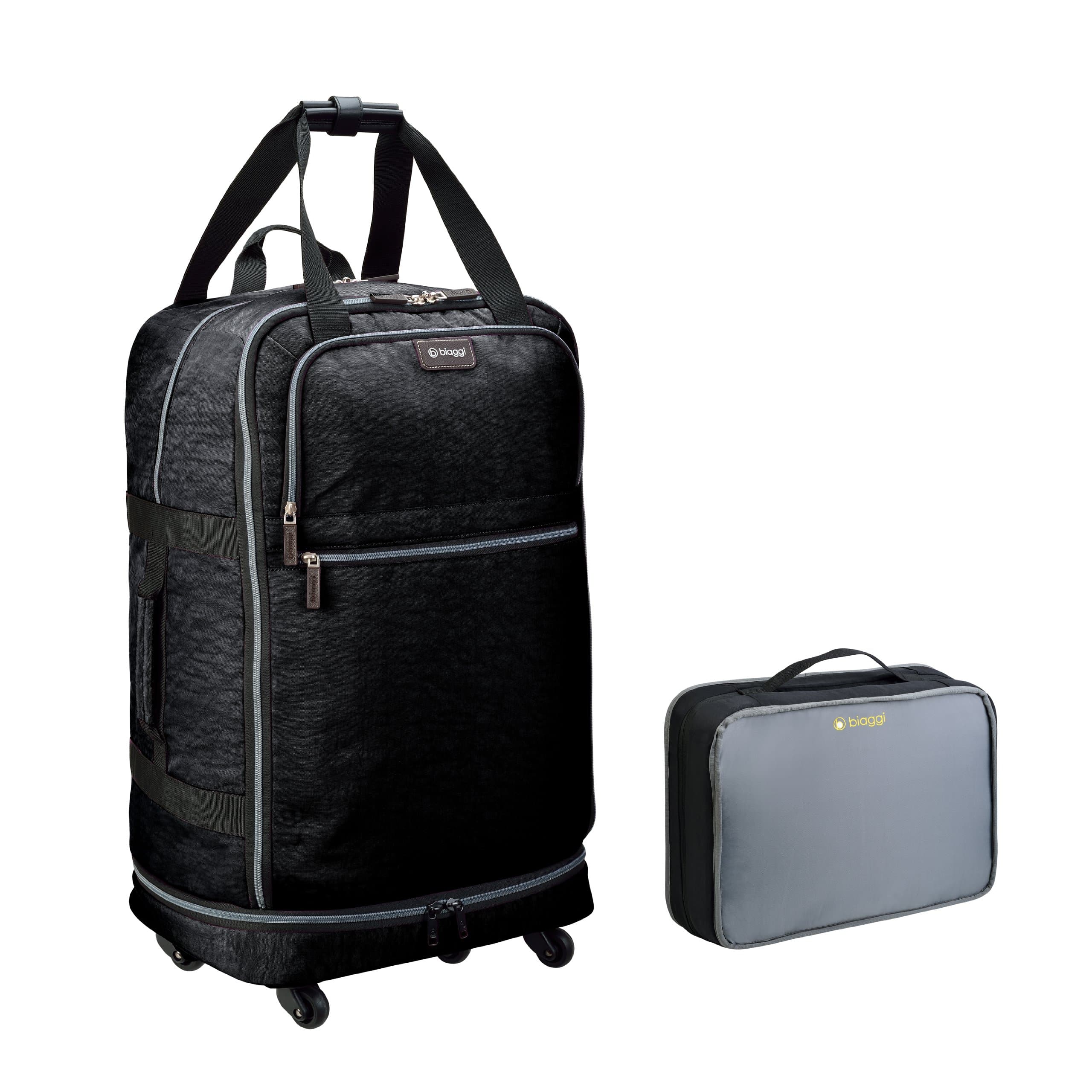 Biaggi LuggageZipsak 31" Micro Fold Spinner Suitcase, Black