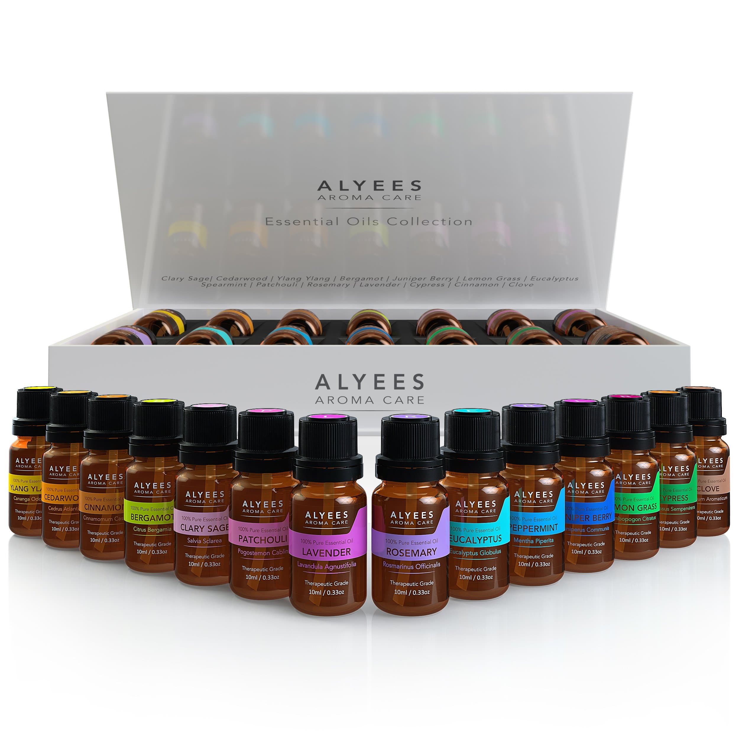 Alyees - Essential Oils Pure Therapeutic Grade Gift Set - FREE E Book With Every Order Unlock The Power Of Natural Healing!