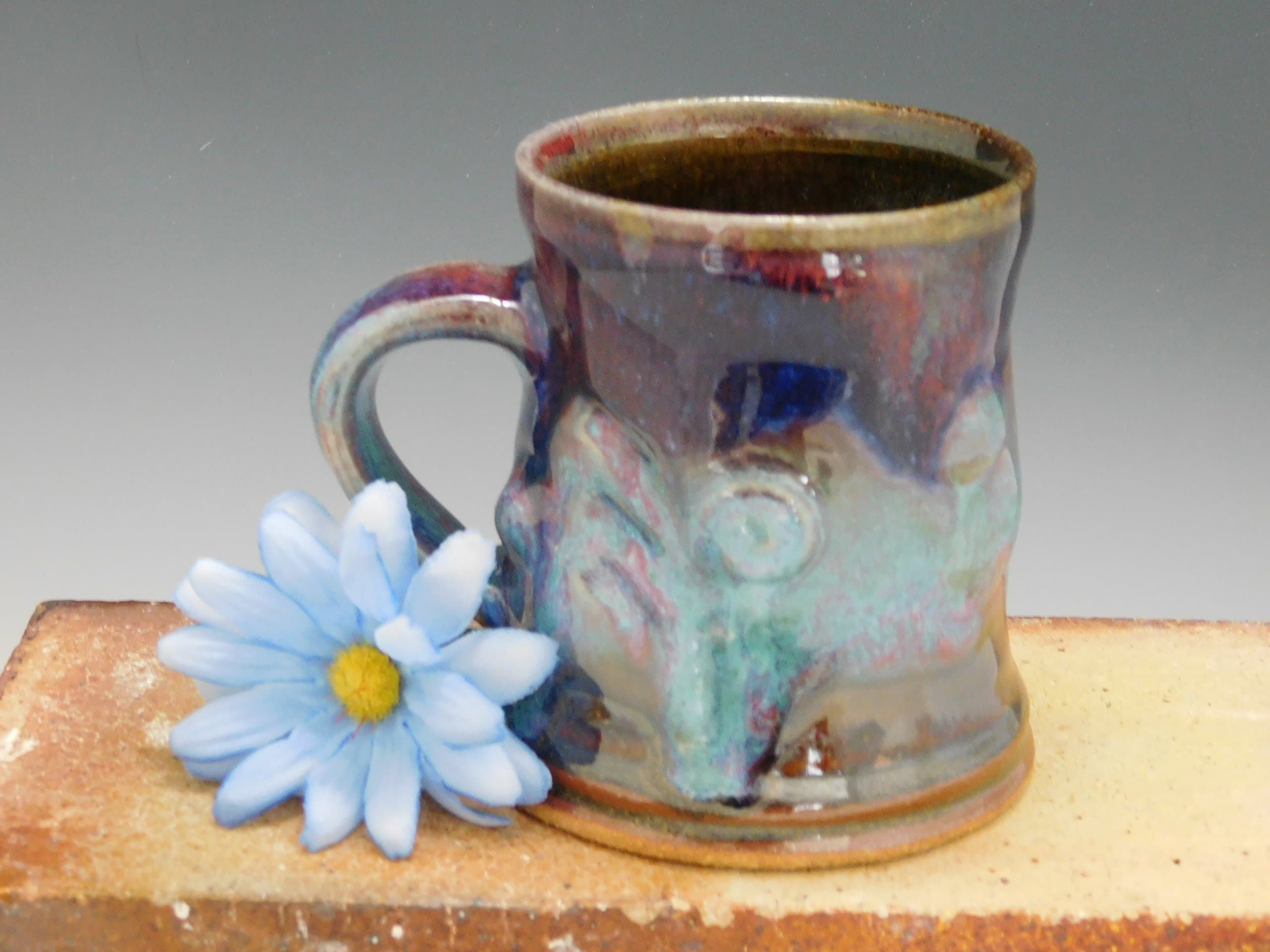 533 Mug, Coffee Cup, Tea Cup, Wheel Thrown Stoneware, 9 oz.