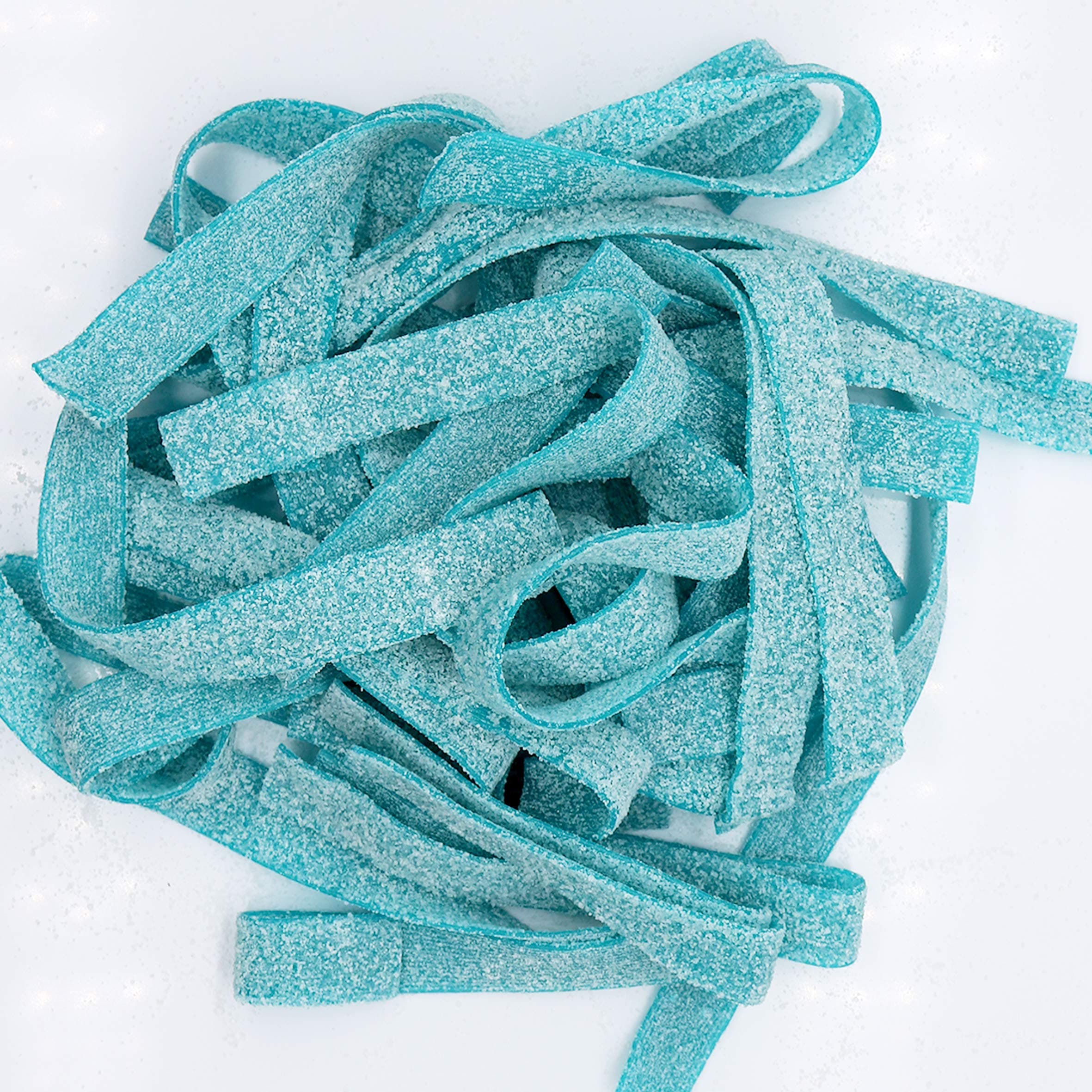 Sour Gummy candy Strips (Blue Raspberry, 1 Pound)