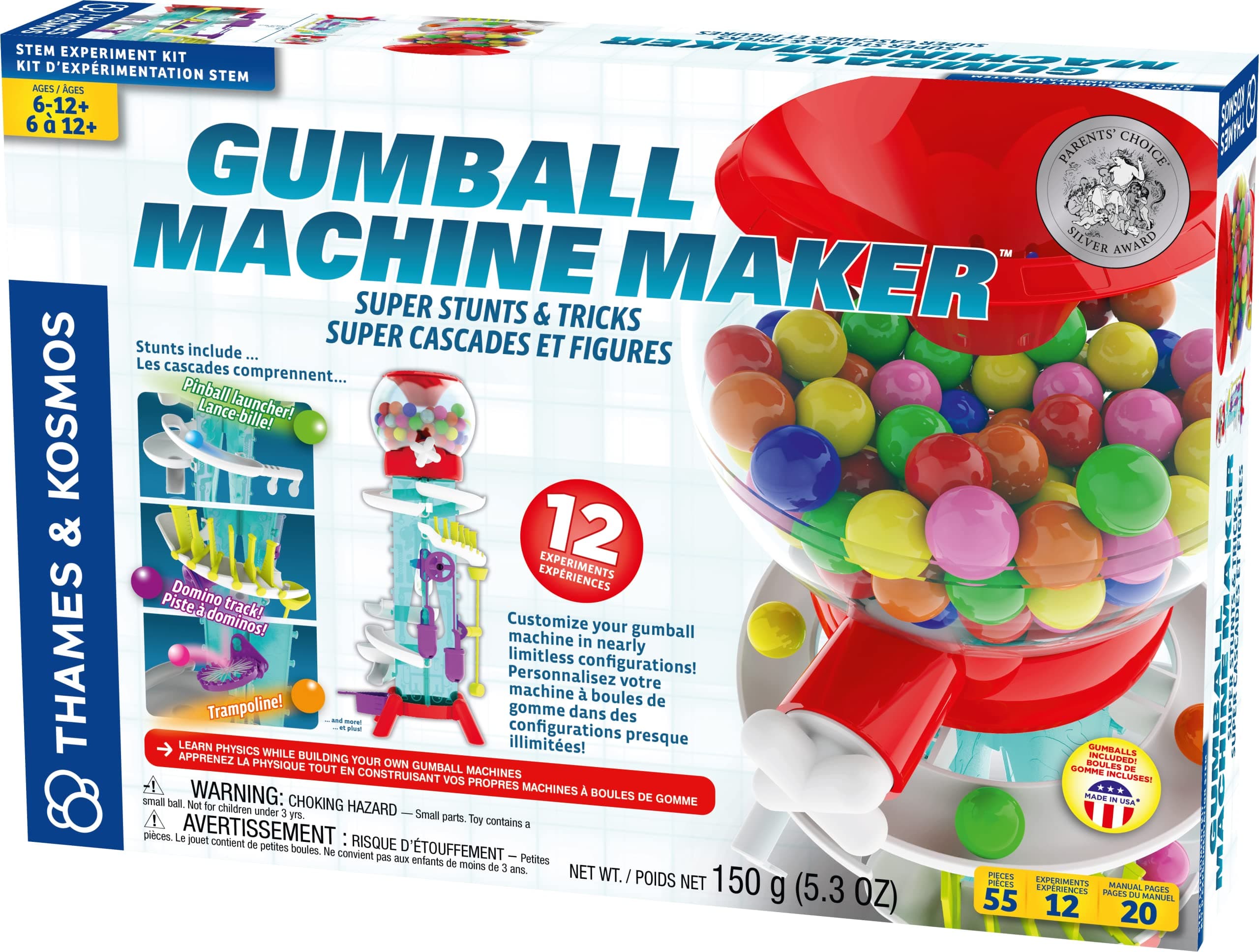 Gumball Machine Maker Lab - Super Stunts and Tricks - 2 Languages
