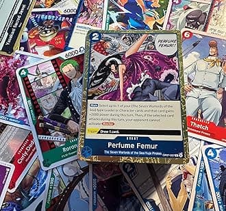 One Piece Cards, 50 Card Lot Includes 5 Foils, One Piece Card Game Booster Box w/hardtochooseone Logo