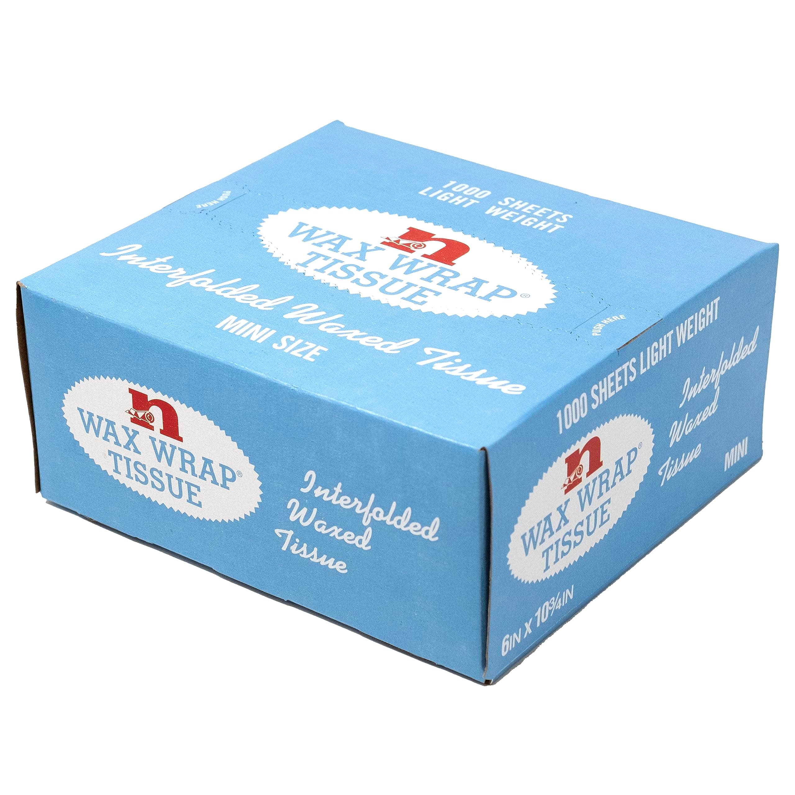 6" x 10 3/4" Lightweight Bakery Tissue Sheets - 10000 per case - 10 boxes of 1000 sheets