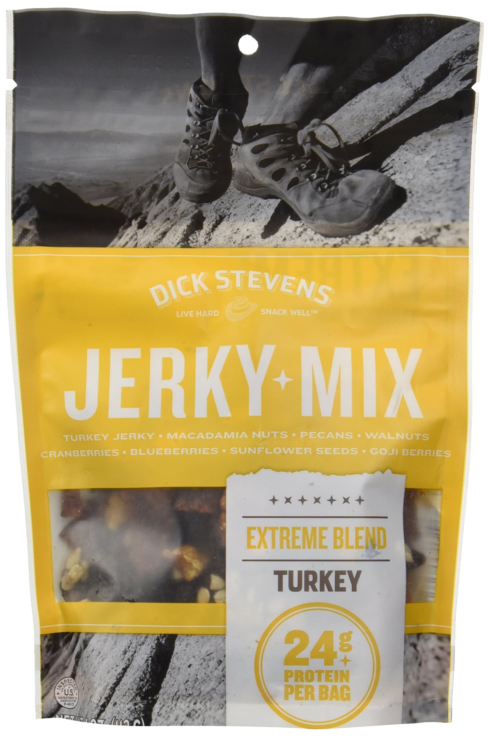 Dick Stevens Jerky Turkey Mix, Extreme, 0.25 Pound