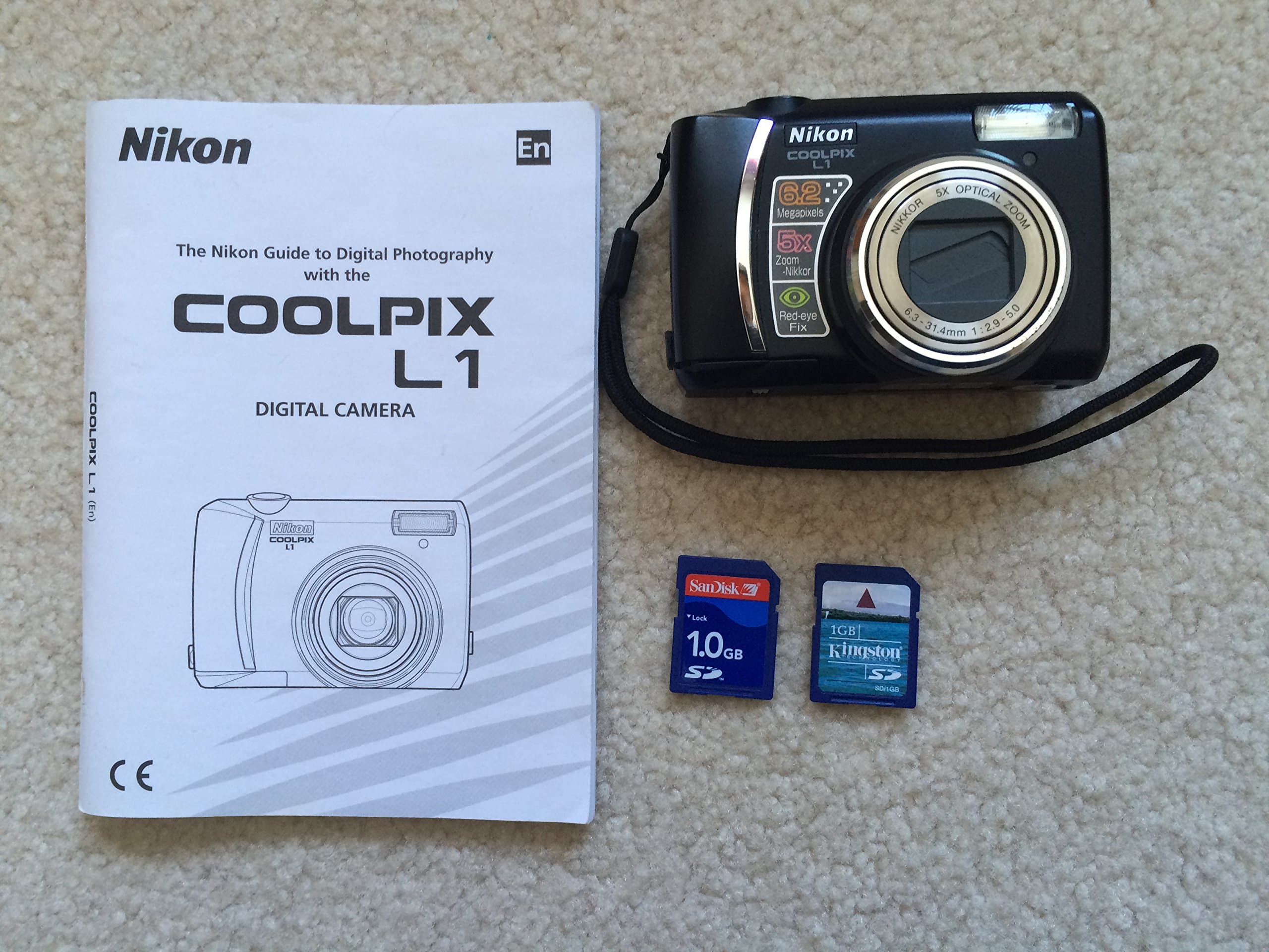 Nikon Coolpix L1 6.2MP Digital Camera with 5x Optical Zoom (Black)