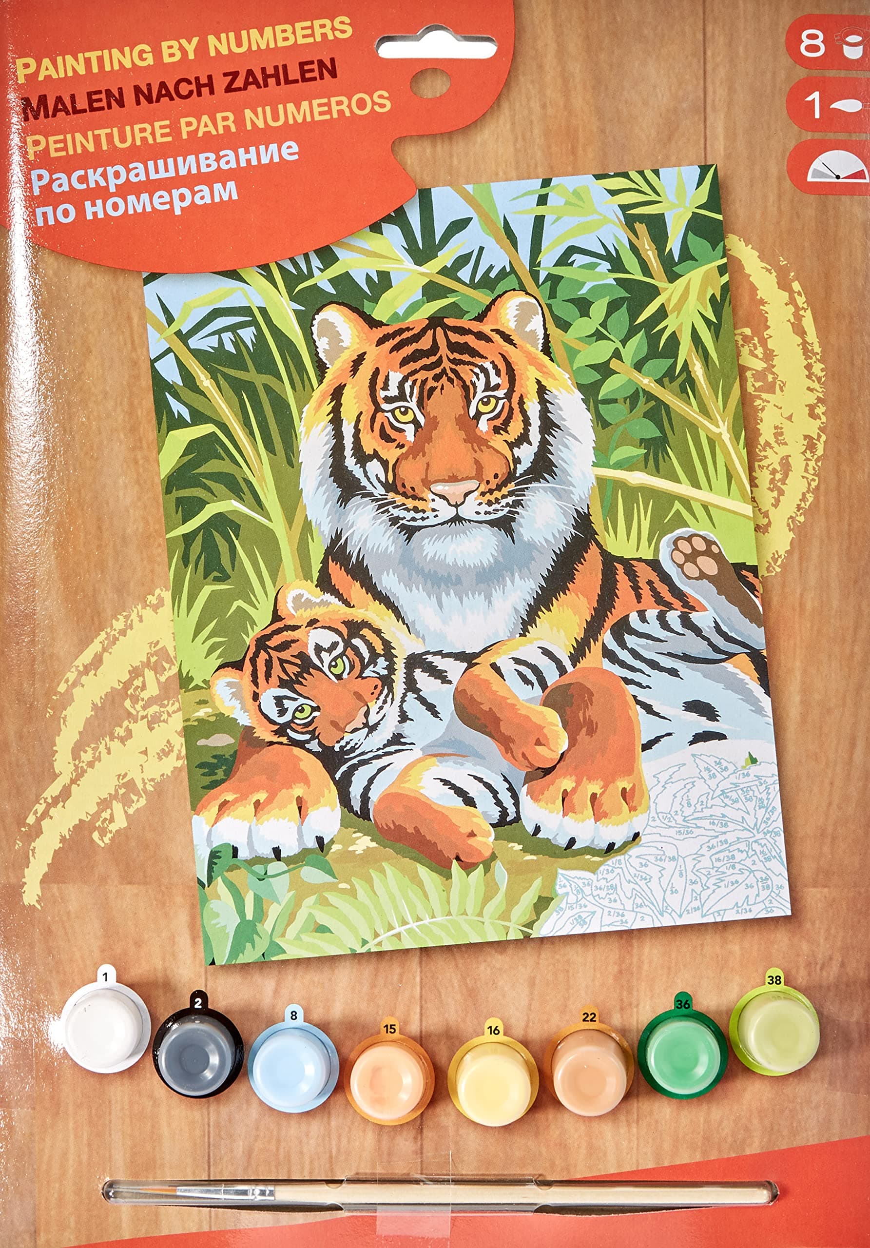 Mammut - Masterpiece Junior Paint by Number Tigers