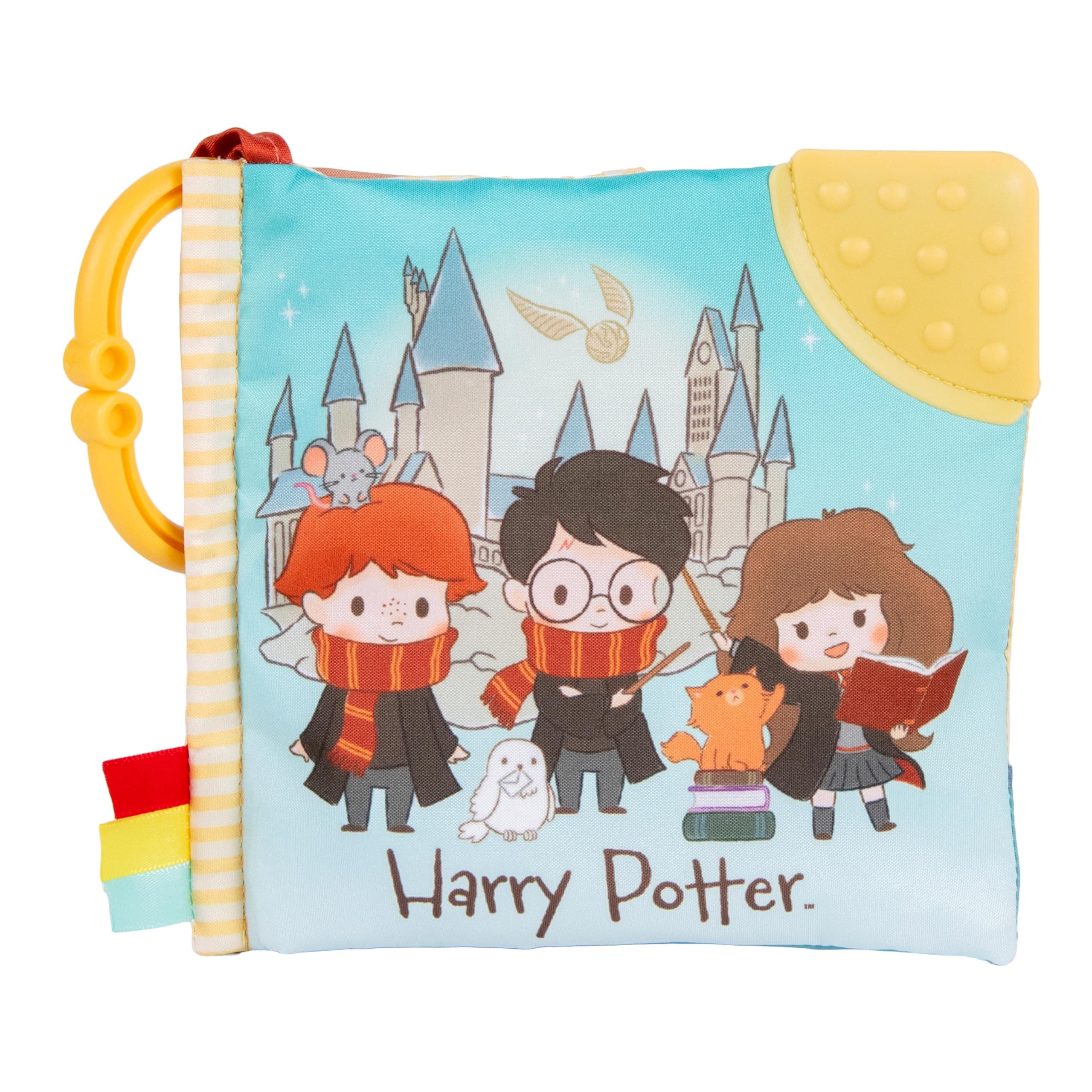 Harry Potter Soft Book with Toy, Teether, and Crinkle, 5 Inches