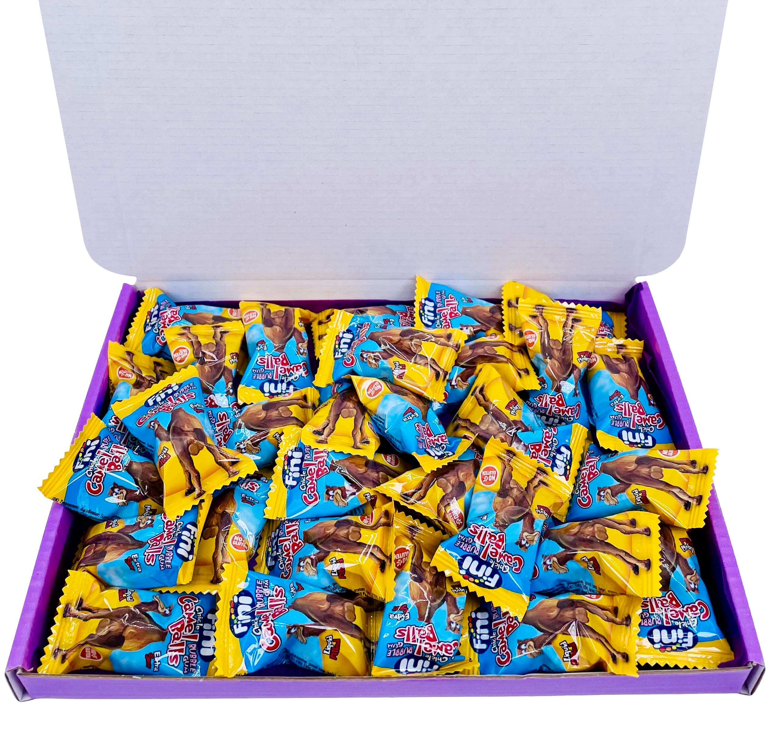Candy Barn Camel Balls Sweets Chewing Gum Gift Set- 25 Pieces - British Novelty Candy Bubble Gum