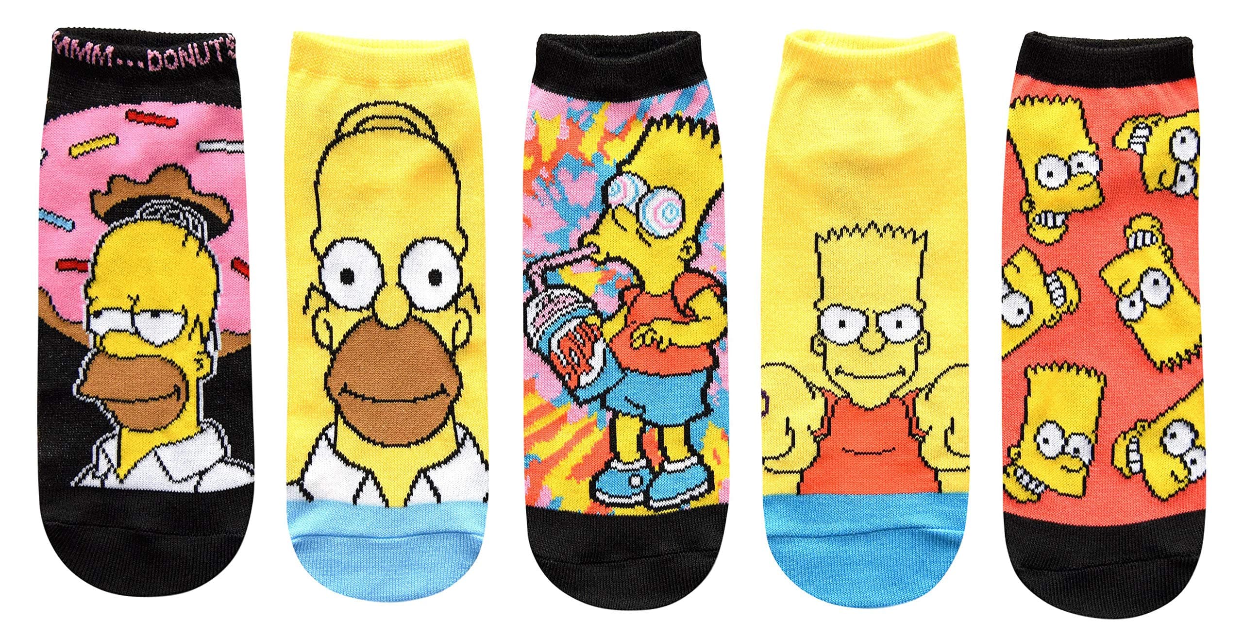 The Simpsons Juniors/Womens 5 Pack Ankle Socks