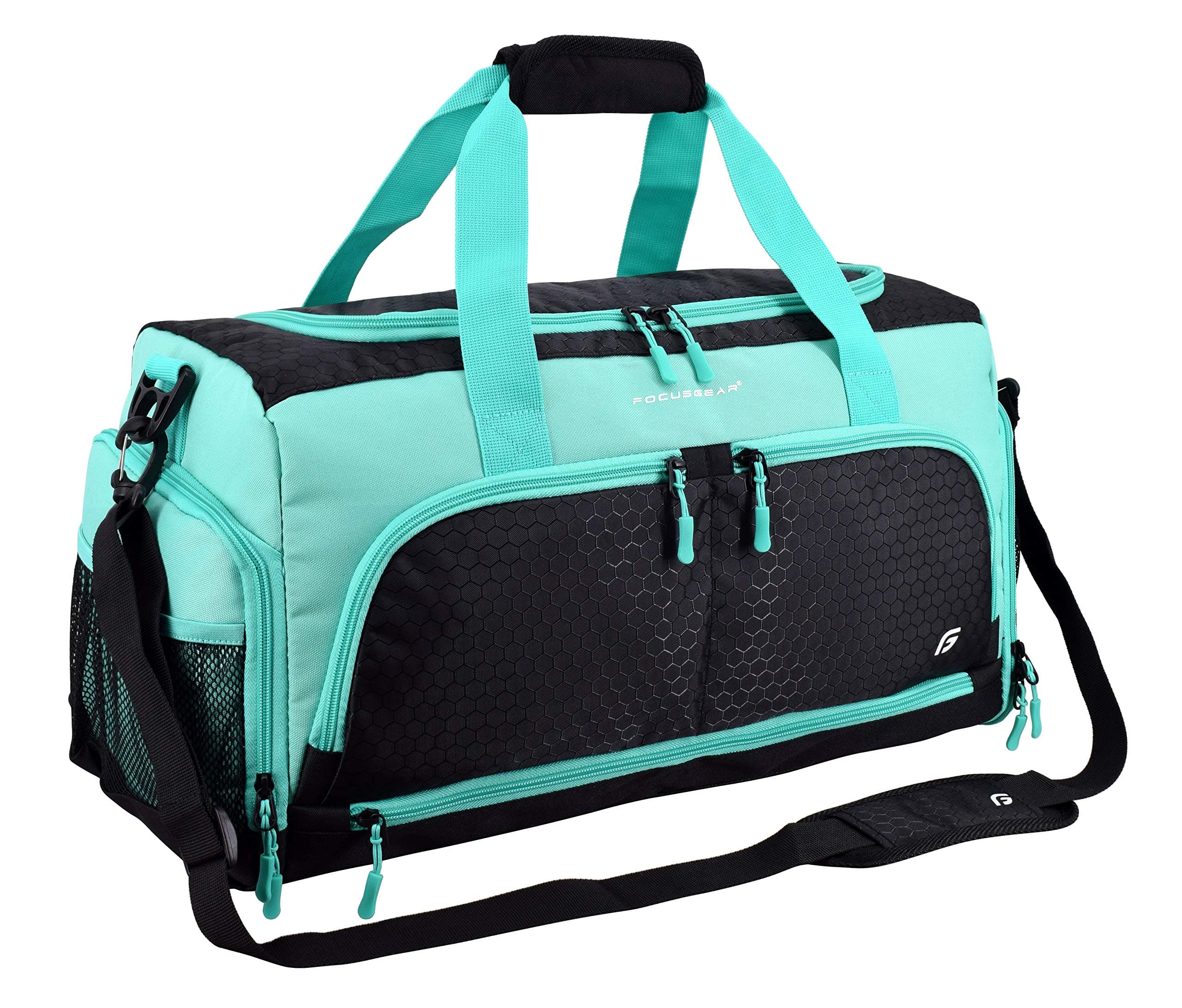 Ultimate Gym Bag 2.0: The Durable Crowdsource Designed Duffel Bag with 10 Optimal Compartments Including Water Resistant Pouch