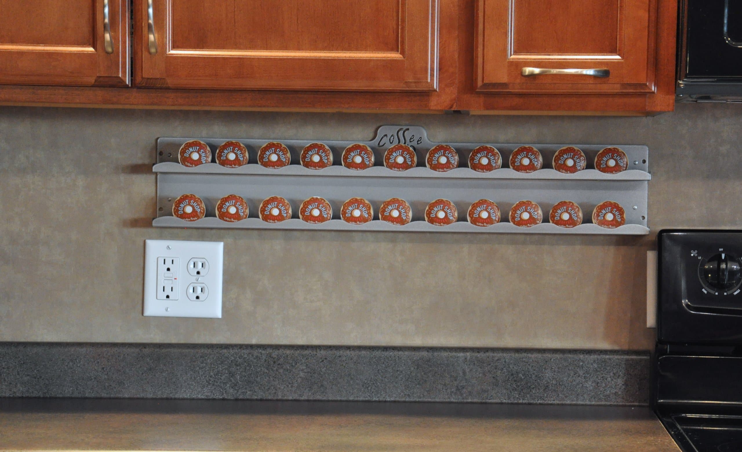 Universal Coffee Pod Storage / Disk / Capsule / Wall Rack (Platinum)