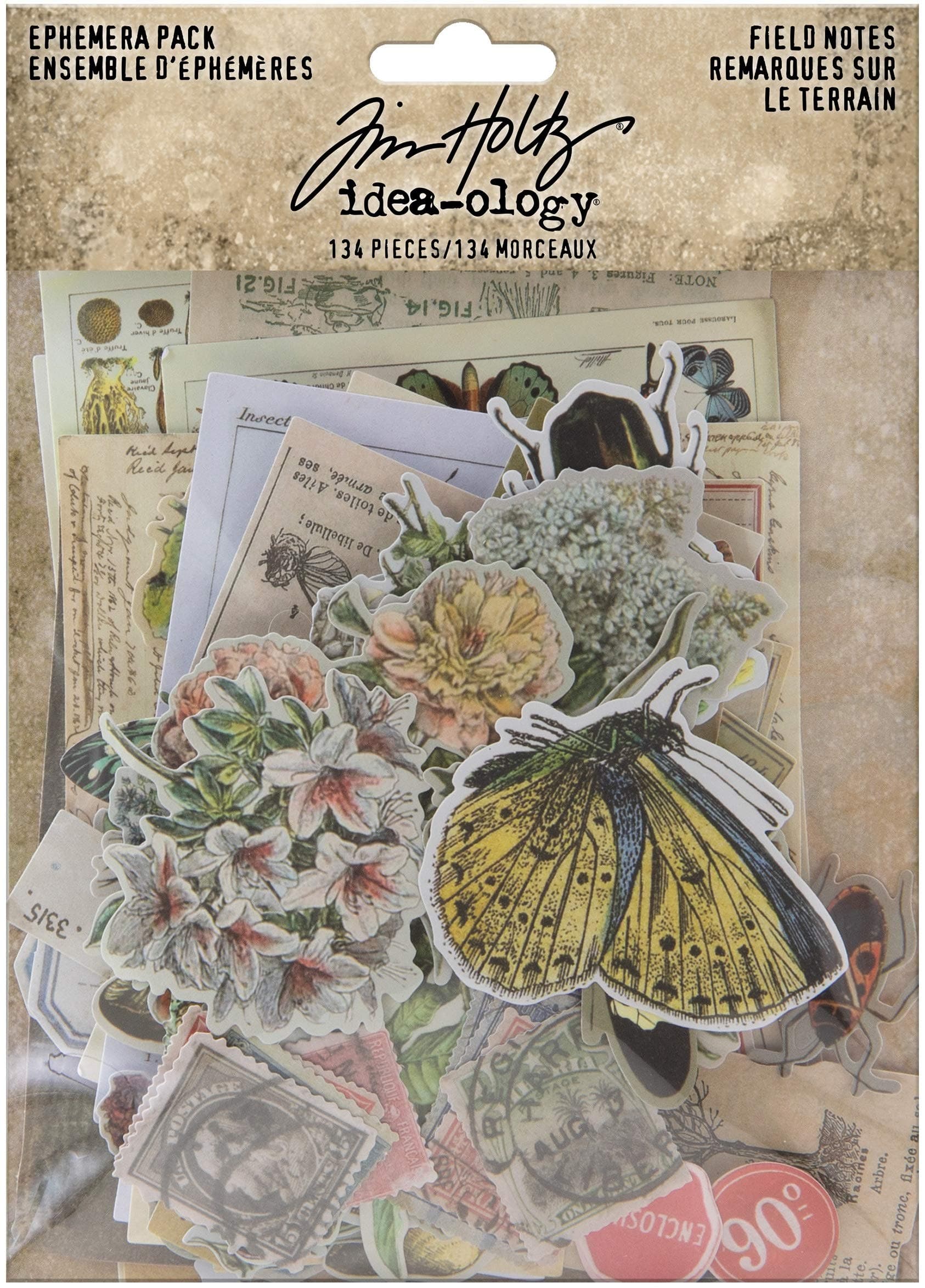 Tim Holtz Idea-ology EPHEMERA PACK IDEA-O FIELDNOTES, Field Notes