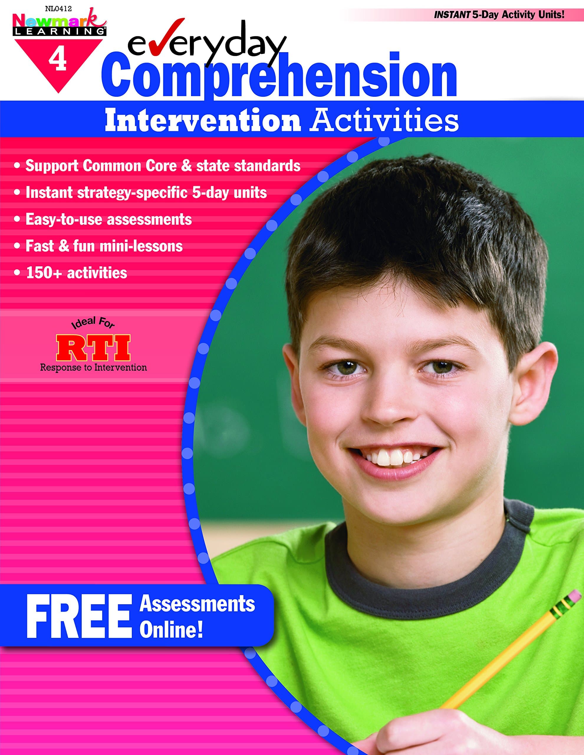Newmark Learning Grade 4 Everyday Comprehension Intervention Activities Aid Book (Eia)