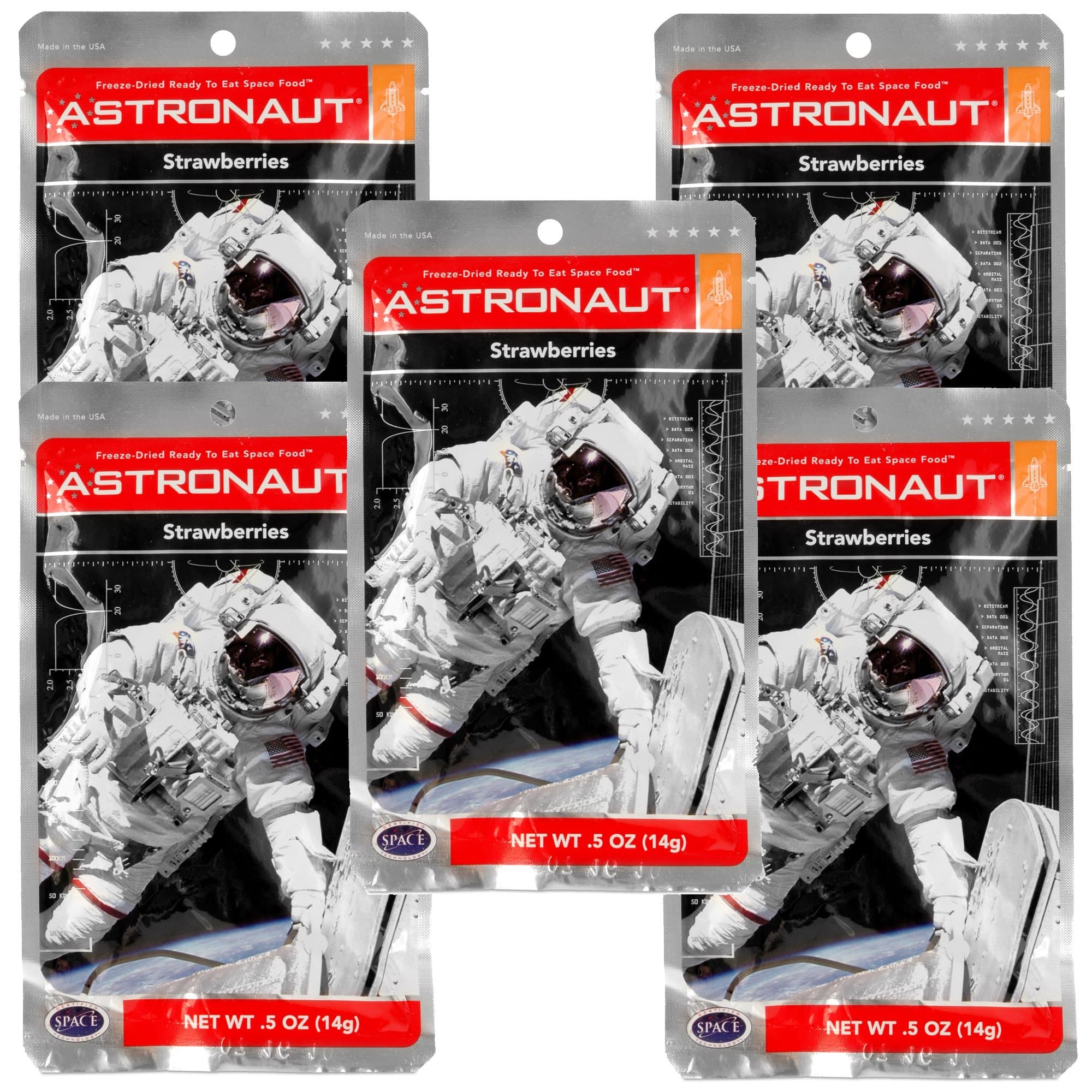 Astronaut Food 5 Pack - Strawberries