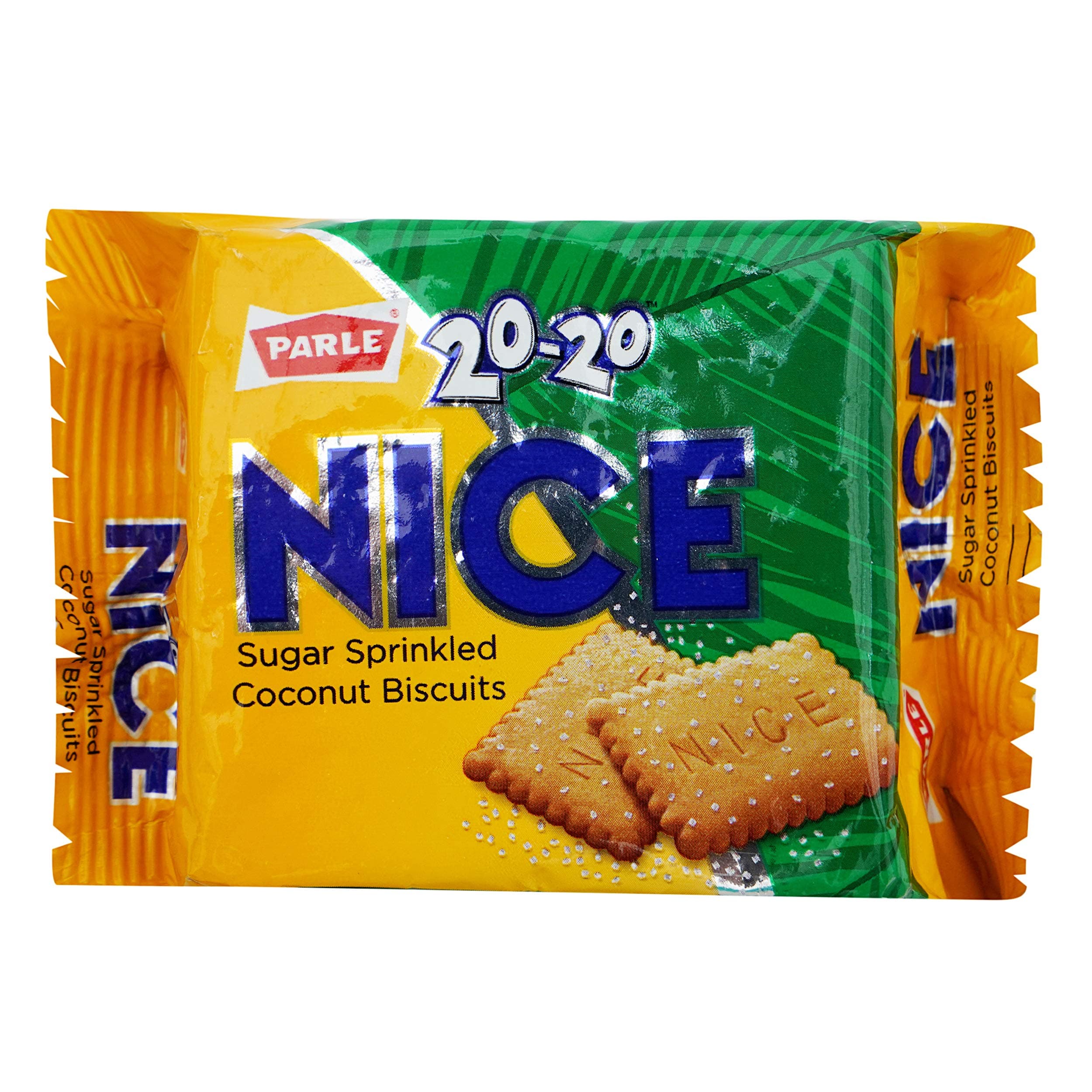 Parle 20-20 Nice Sugar Sprinkled Biscuits, 56.25 + 12.5g Extra= 68.75g Pack