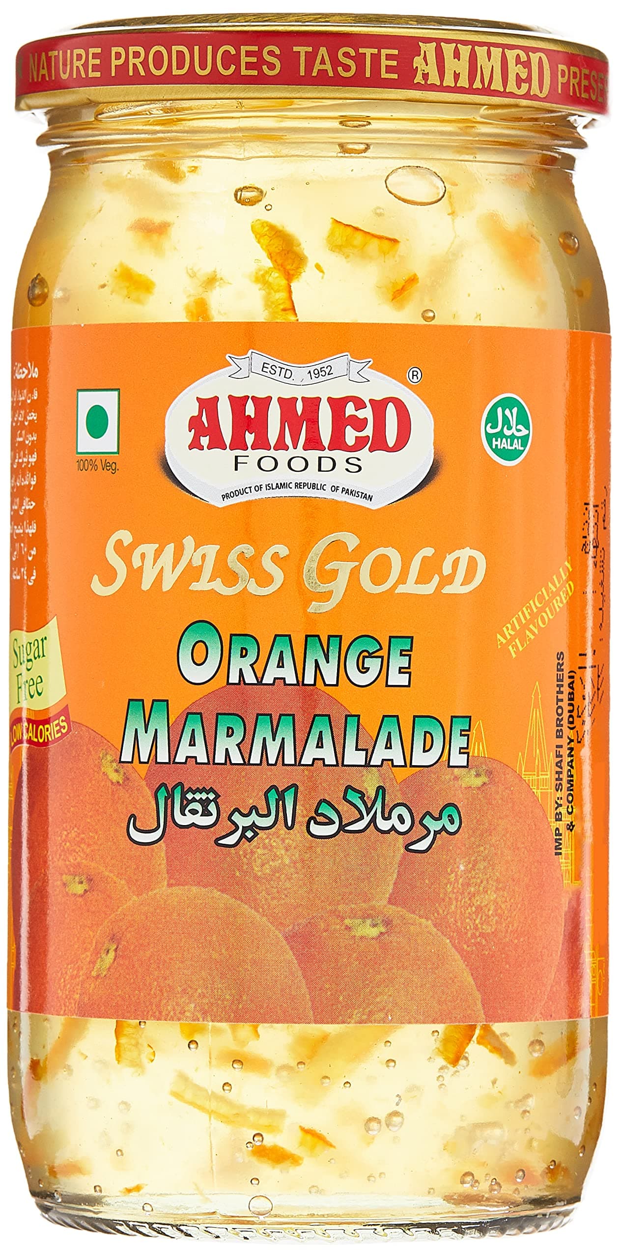 Ahmed Foods Diet Orange Marmalade Jam, 430 gm