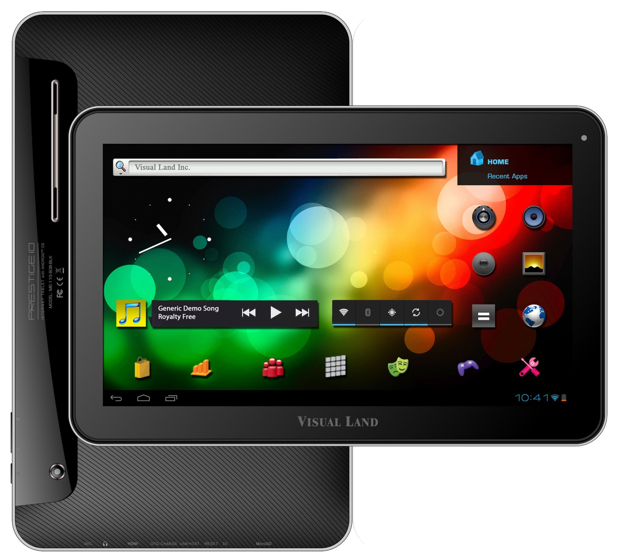 Visual Land Prestige 10 - 10" Single Core 16GB Android Tablet (Black)