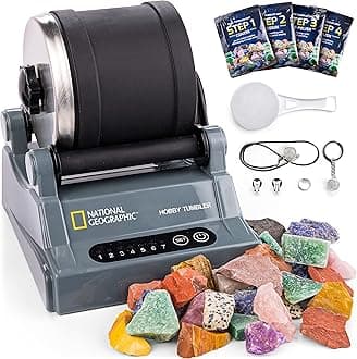 Blue Marble National Geographic Hobby Rock Tumbler Kit- Multi Color, Kids
