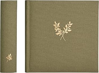 Elegant Linen Photo Album - 200 Acid-Free Pockets for 4x6 Pics - Perfect for Weddings & Gifts