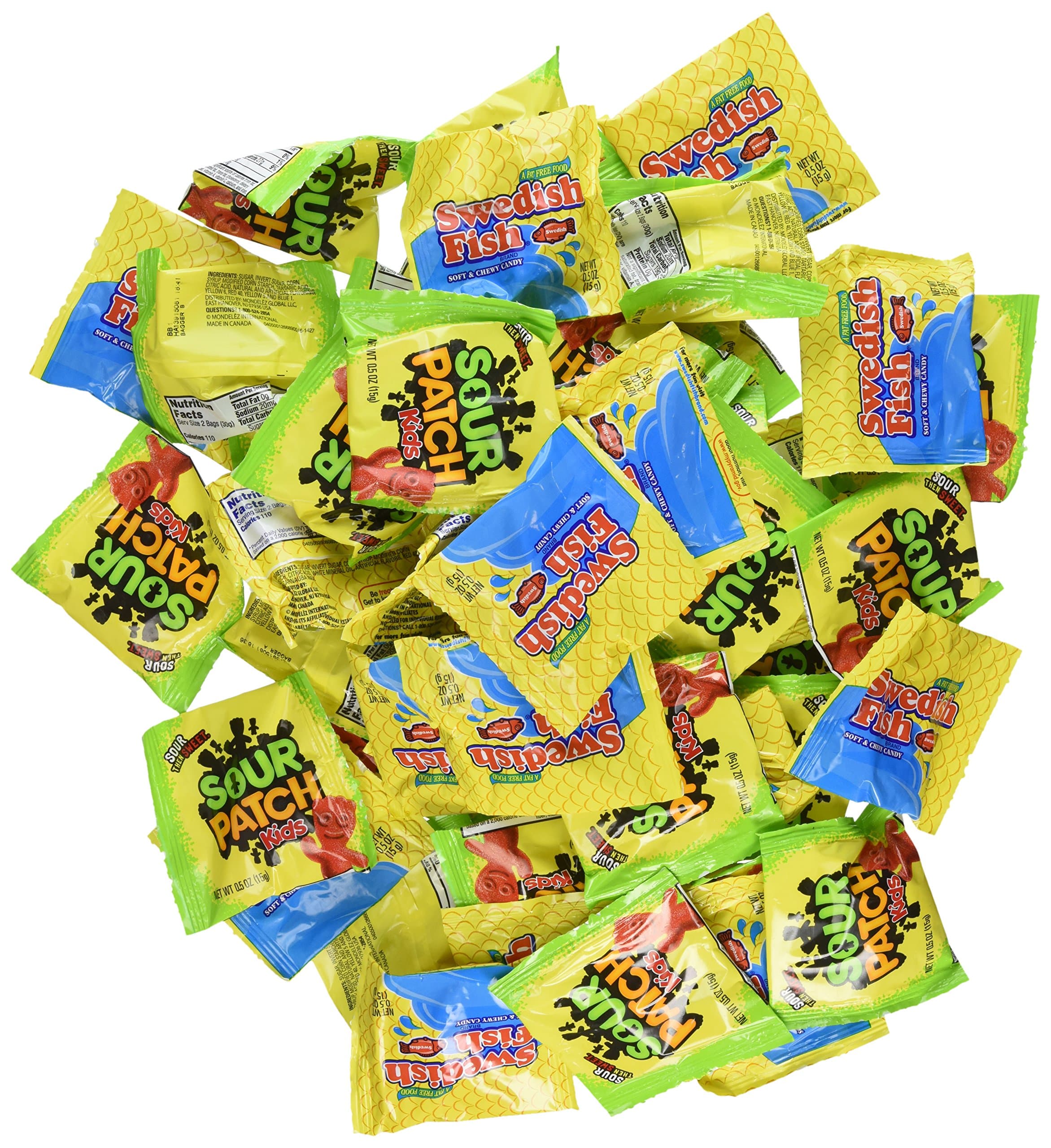 Swedish Fish and Sour Patch Variety Pack 115 Packages 3.75LBS.