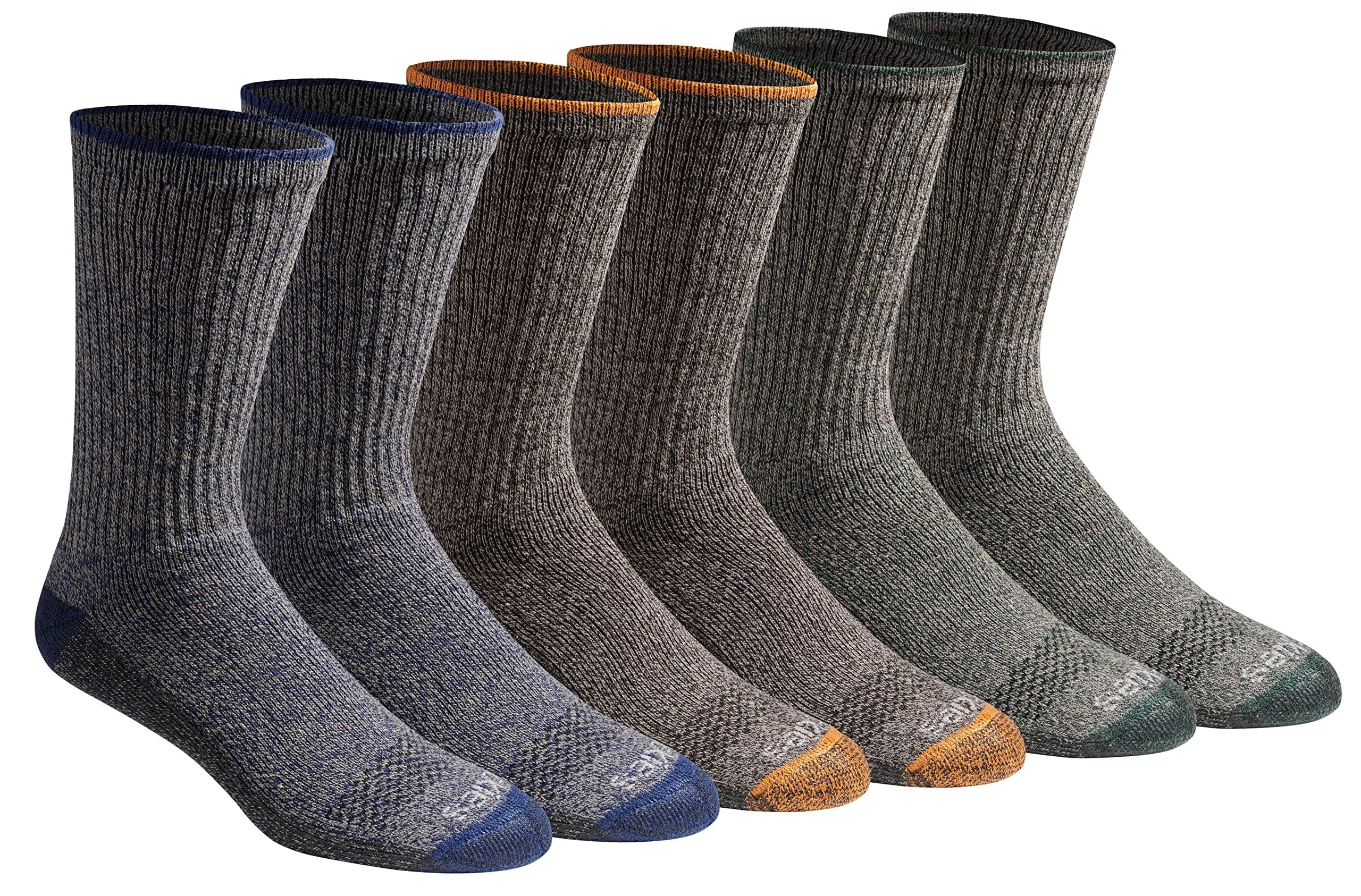 DickiesMen's Dri-Tech Essential Moisture Control Crew Socks, Available in M-XXL (6, 12 Pairs)