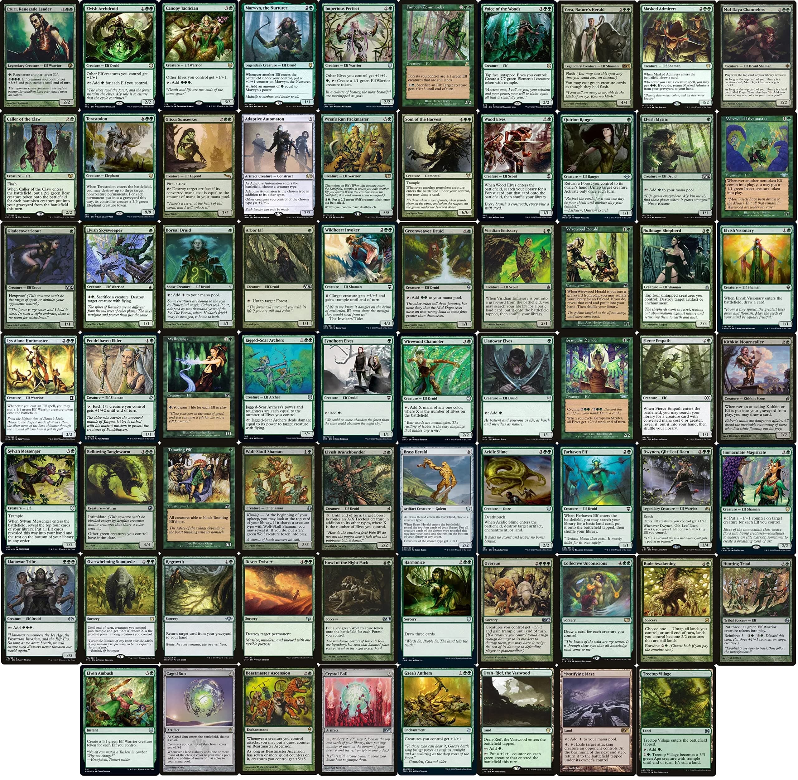 MTG Decks & More Elf EDH - Custom Built - Elite - - Commander - 100 Card