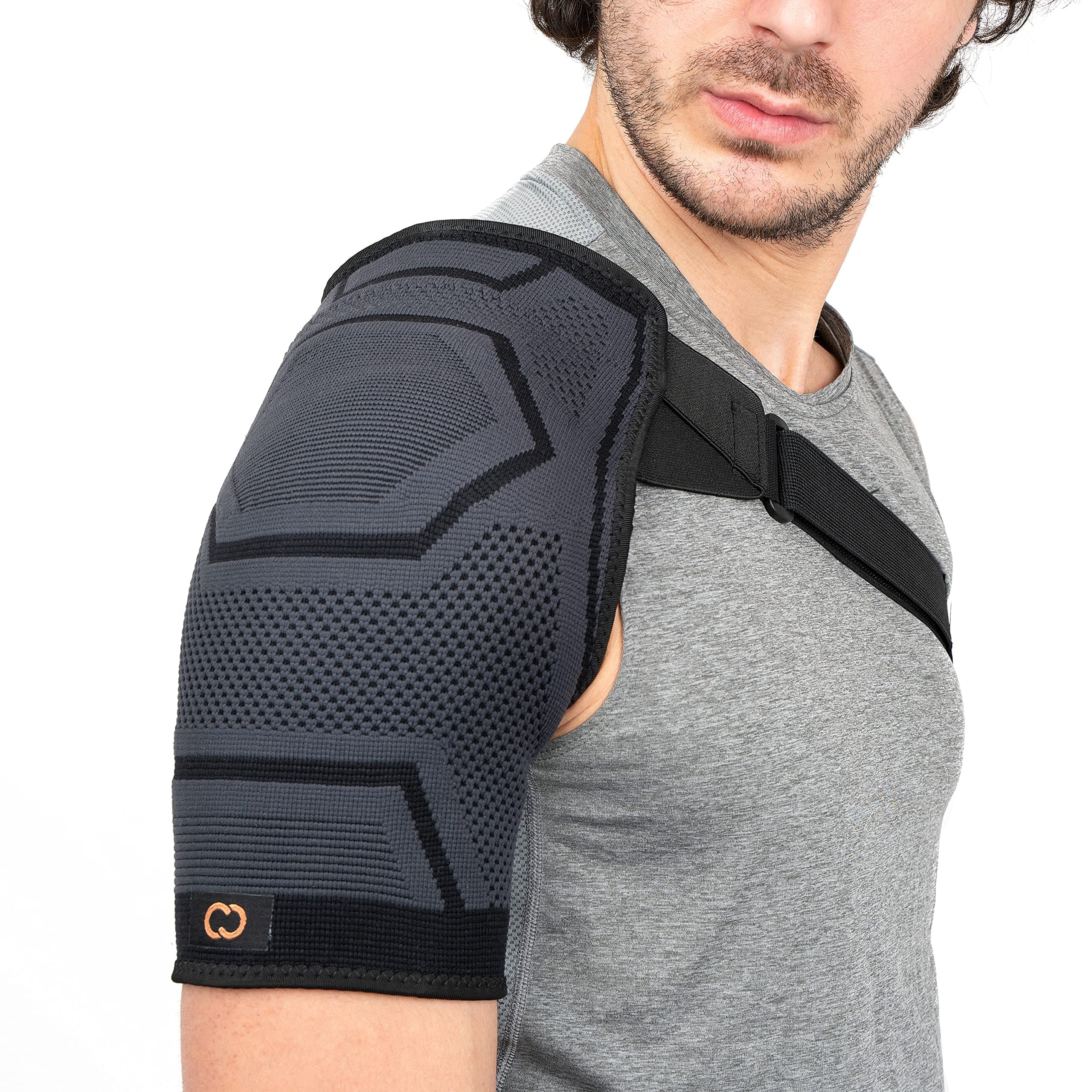 Shoulder Brace | Shoulder Pain Relief with PowerKnit Compression Technology | Shoulder Orthopedic Brace for Men & Women | Torn Rotator Cuff, Dislocation, & Other Shoulder Injuries