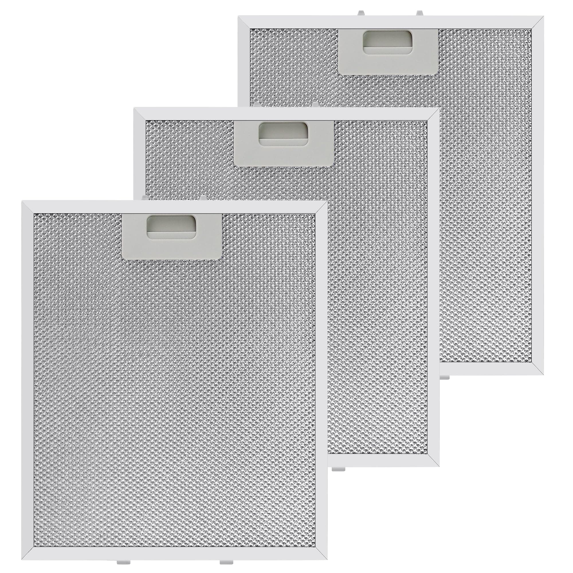 Updated W10169961A Range Hood Filter Replacement (3PCS) by Techecook, 5-Layer Aluminum Mesh Hood Grease Filter 10.5 x 12 Inch Fit for Whirlpool, Kitchen Aid, Jenn-Air Range Hoods