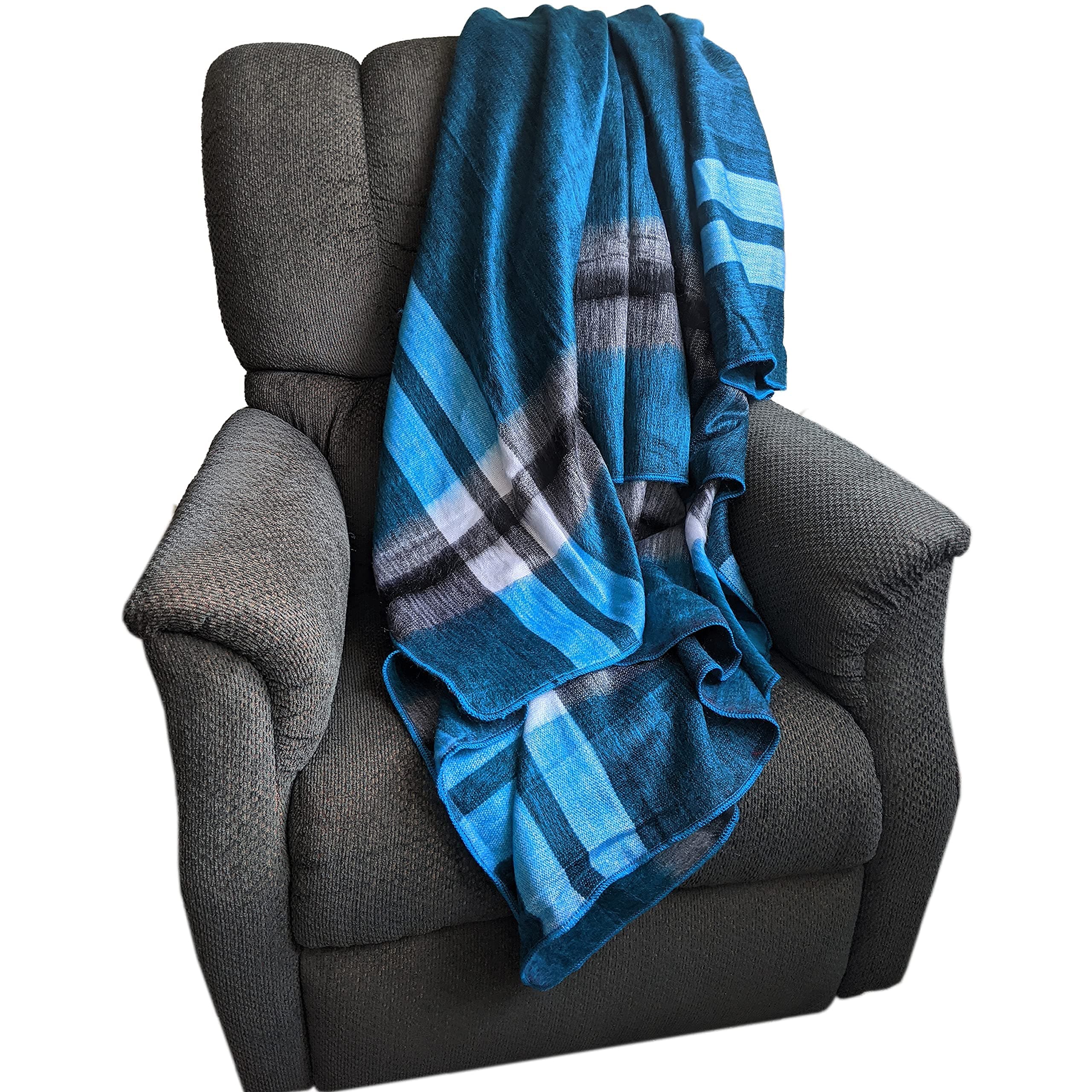 Tropical Siesta Authentic Alpaca Queen Size Blanket Throw