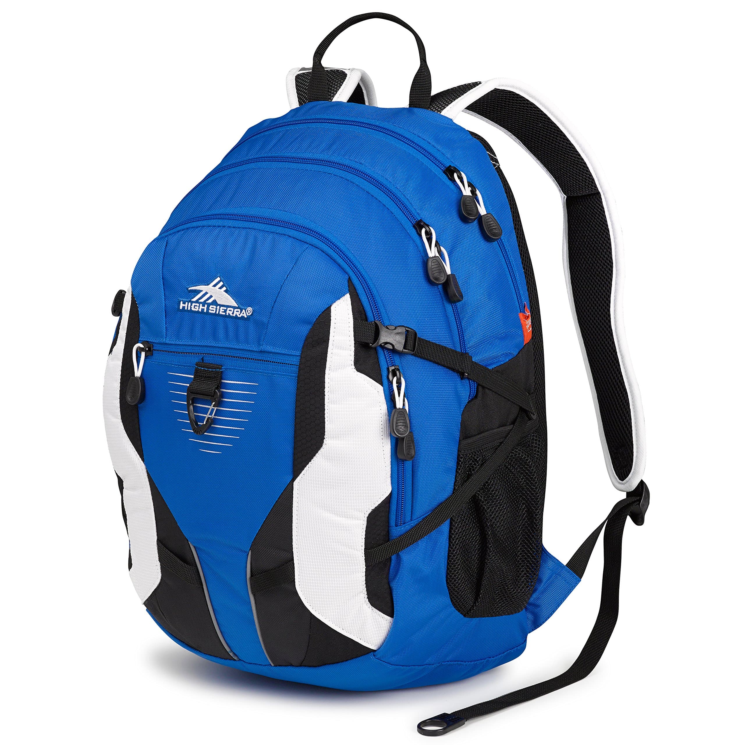 High Sierra Aggro Backpack, Vivid Blue/Black/White, 20 x 13.5 x 8.5-Inch