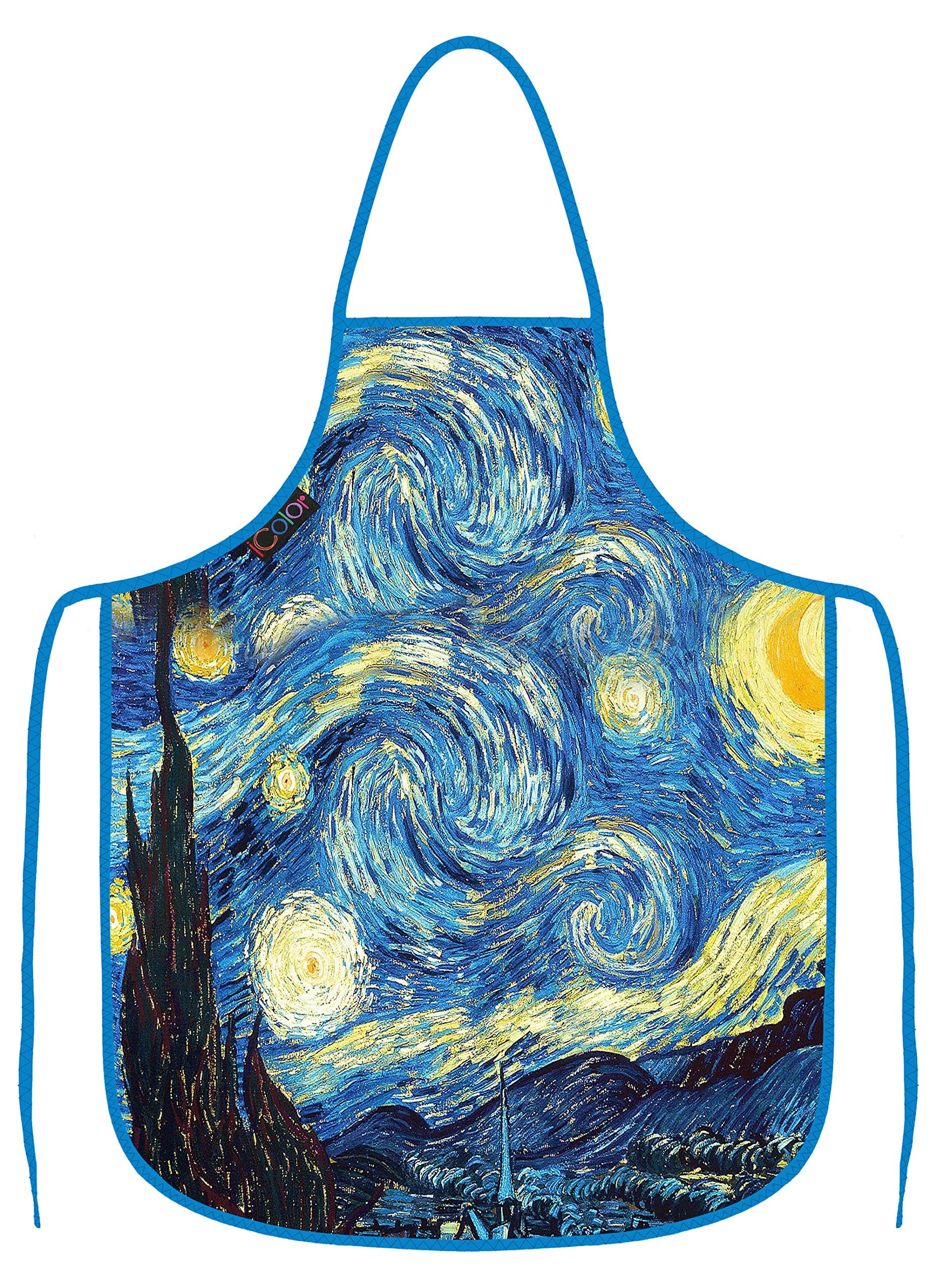 ICOLOR Cooking Apron,Funny BBQ or Kitchen Aprons,Machine Washable,Premium Quality Bib Aprons for Women and Men,Ideal for Kitchen,Parties,Garden,Camping & More | Choose Your Color B01LRZRR6Q
