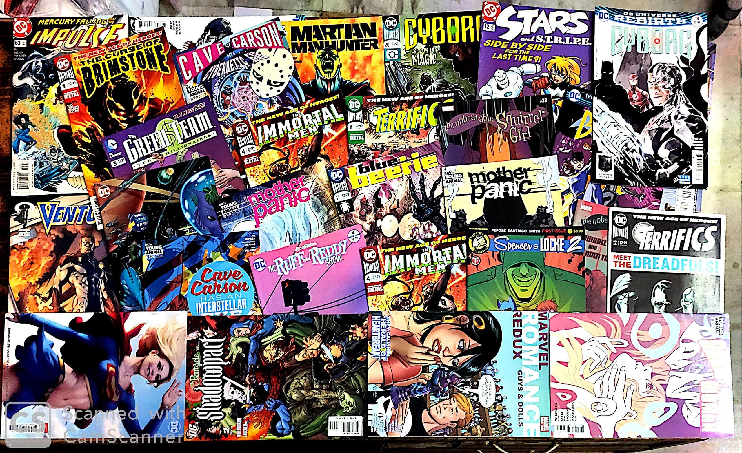 Set of 50 Comics Books by DC Comics and Marvel Comics | Assorted Collection | All Different Issues |