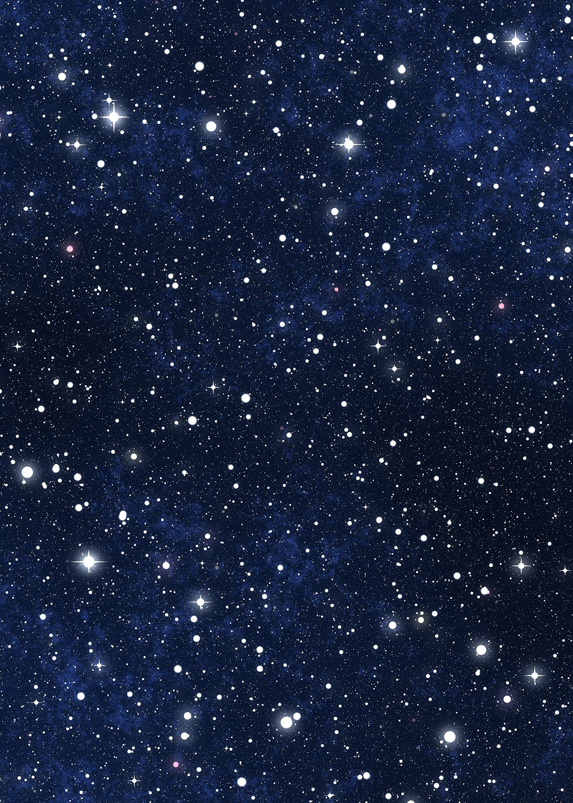 Star Sky Backdrop - Blue Night Sky Astronomy Galaxy Universe Student School Shiny Star - Printed Fabric Photography Background (G1065, 5' Wide by 7' Tall)